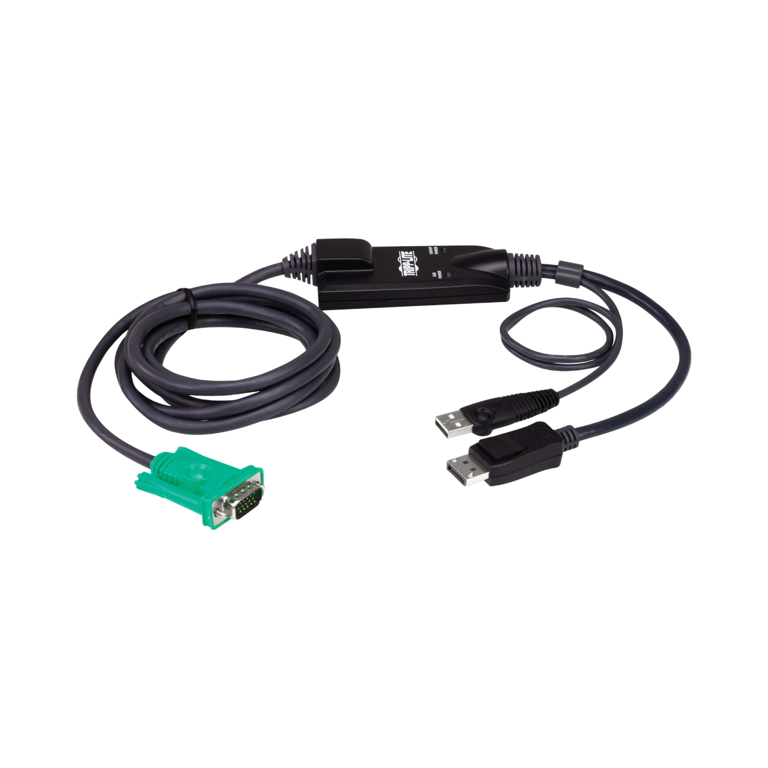 Tripp Lite VGA to DisplayPort and USB-A Adapter Cable Kit for B020-U and B022-U KVM, 6 ft. (1.8 m) — Being Shipped