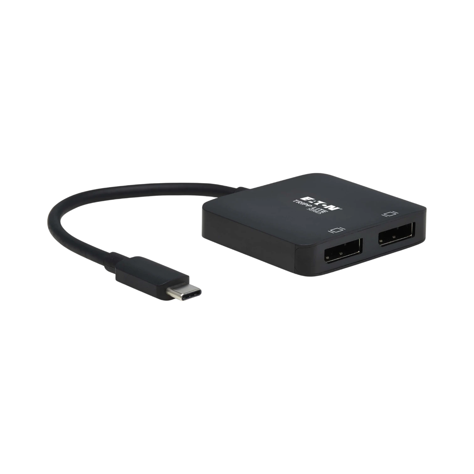 Tripp Lite USB-C Adapter, Dual Display, 4K 60 Hz DisplayPort, 8K, HDR, 4:4:4, HDCP 2.2, DP 1.4 Alt Mode, Black — Being Shipped