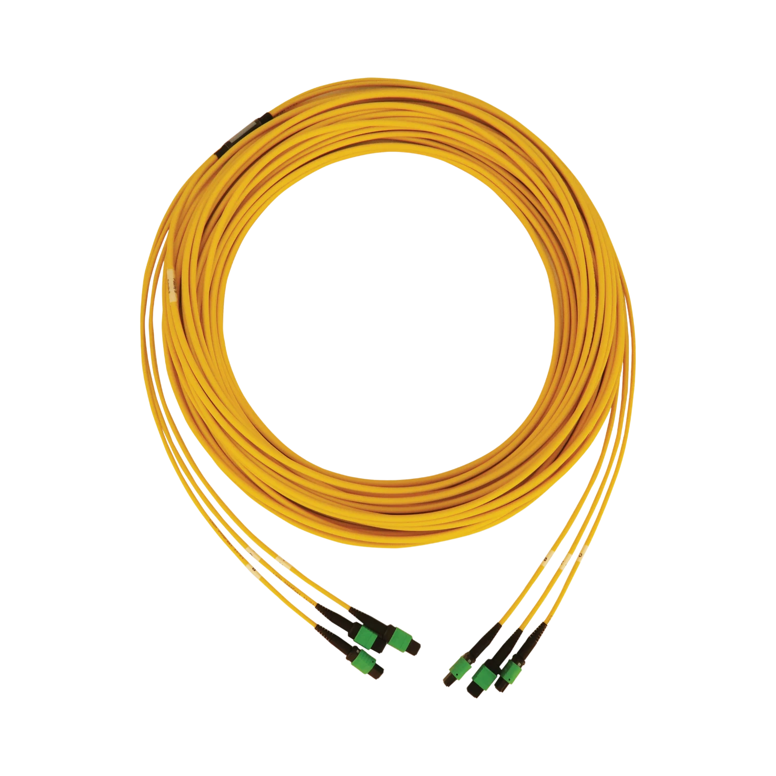 Tripp Lite 40/100G Singlemode 9/125 OS2 Fiber Optic Cable (3x8F MTP/MPO-APC F/F), LSZH, Yellow, 30m (98 ft.) — Being Shipped