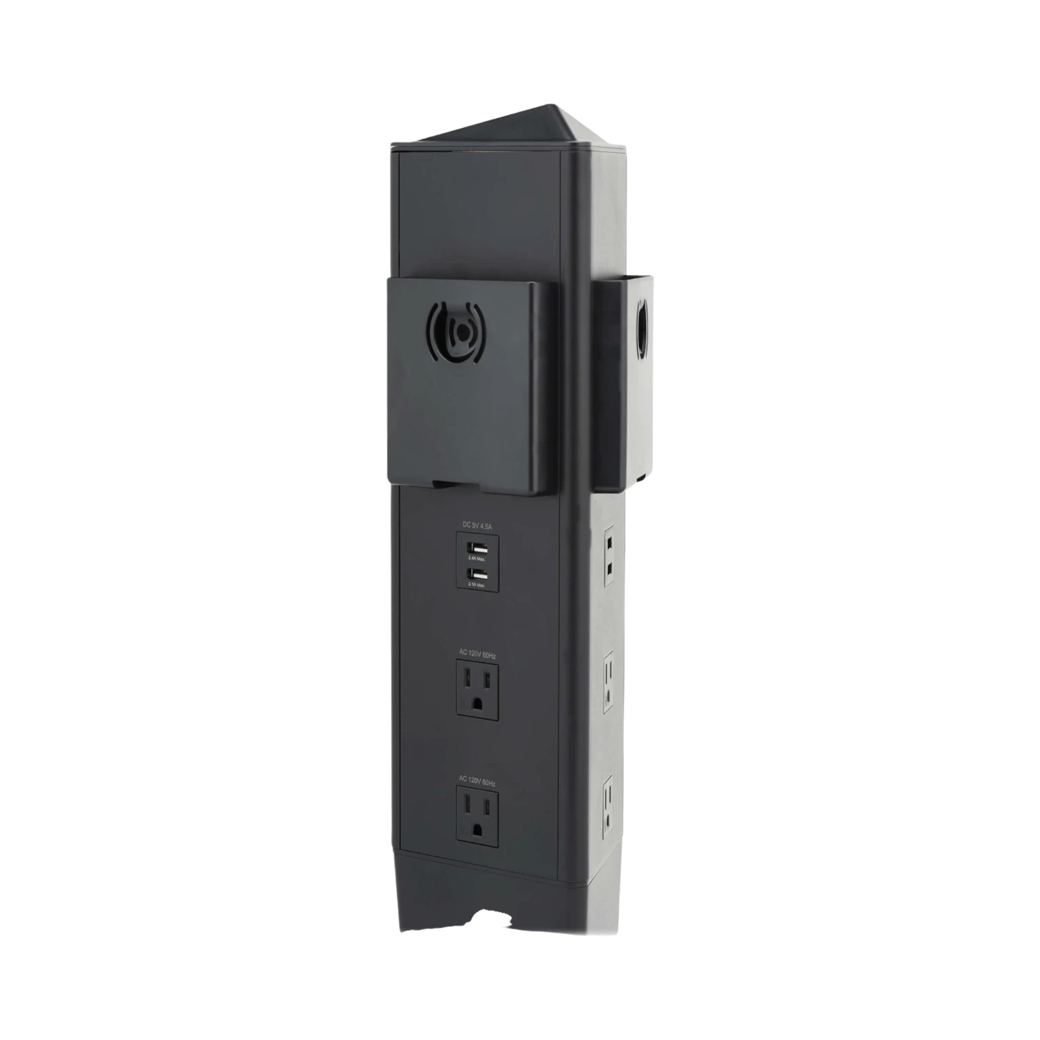 Tripp Lite Safe-IT 5-Port Mobile Power Tower and USB Charging Station - USB-C 60W, 4x USB-A, 6x 5-15R, Wireless Charging, 1000 Joules, 10 ft. Cord, Antimicrobial Protection — Being Shipped