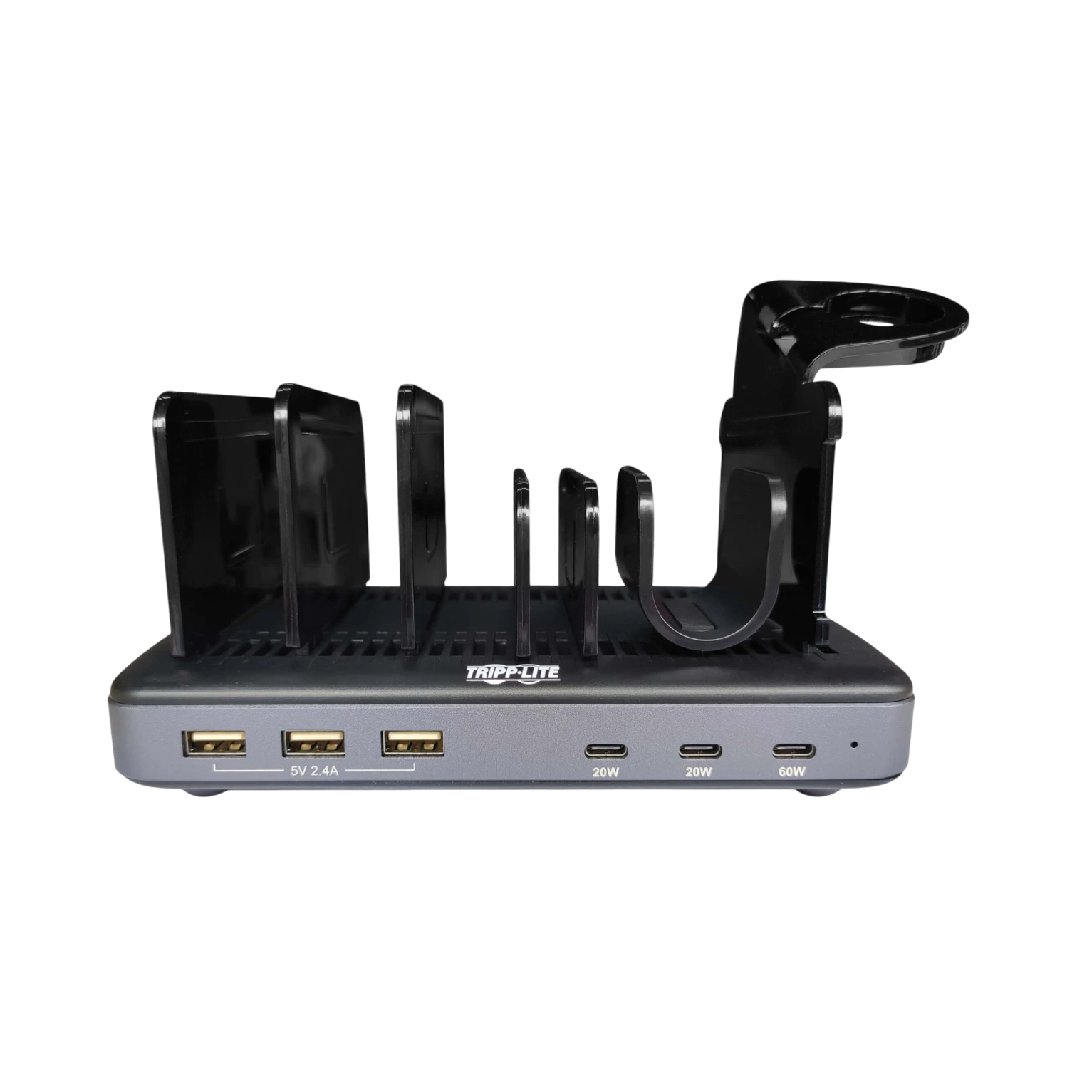 Tripp Lite 120W Multi-Device Charging Station, 60W USB-C, 2x 20W USB-C, and 3x USB-A Ports for Smartphone, Tablet and Apple Watch with Storage — Being Shipped