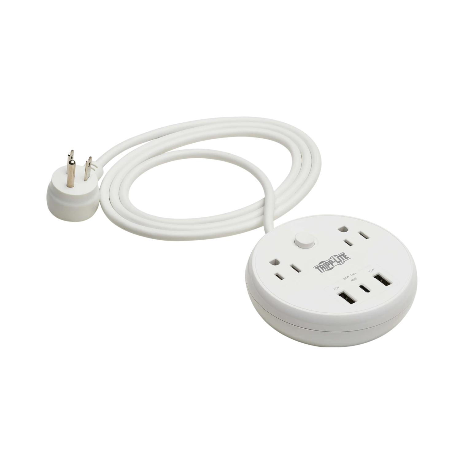 Tripp Lite 57W 8ft Cord 2-Outlet Surge Protector with 3 USB Ports — Being Shipped