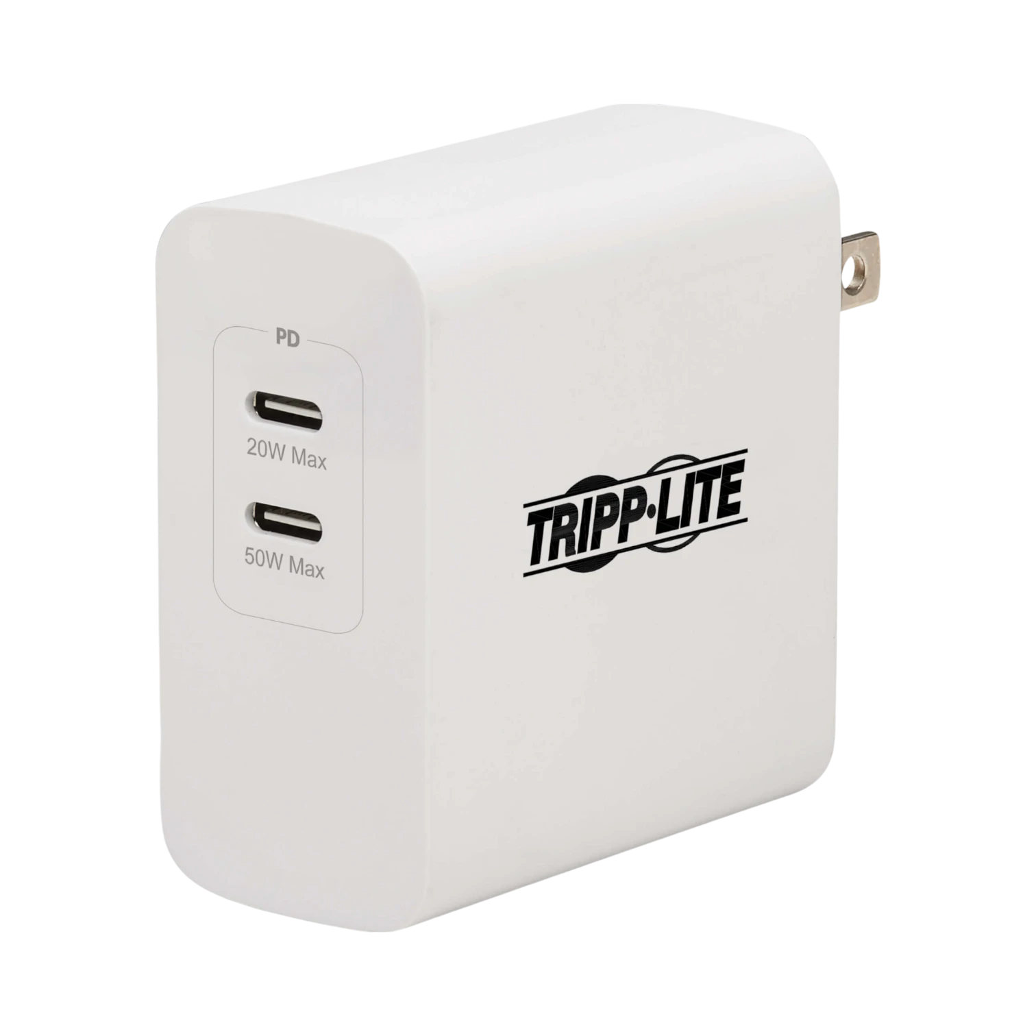 Tripp Lite Dual-Port 70W USB-C Wall Charger (White) — Being Shipped