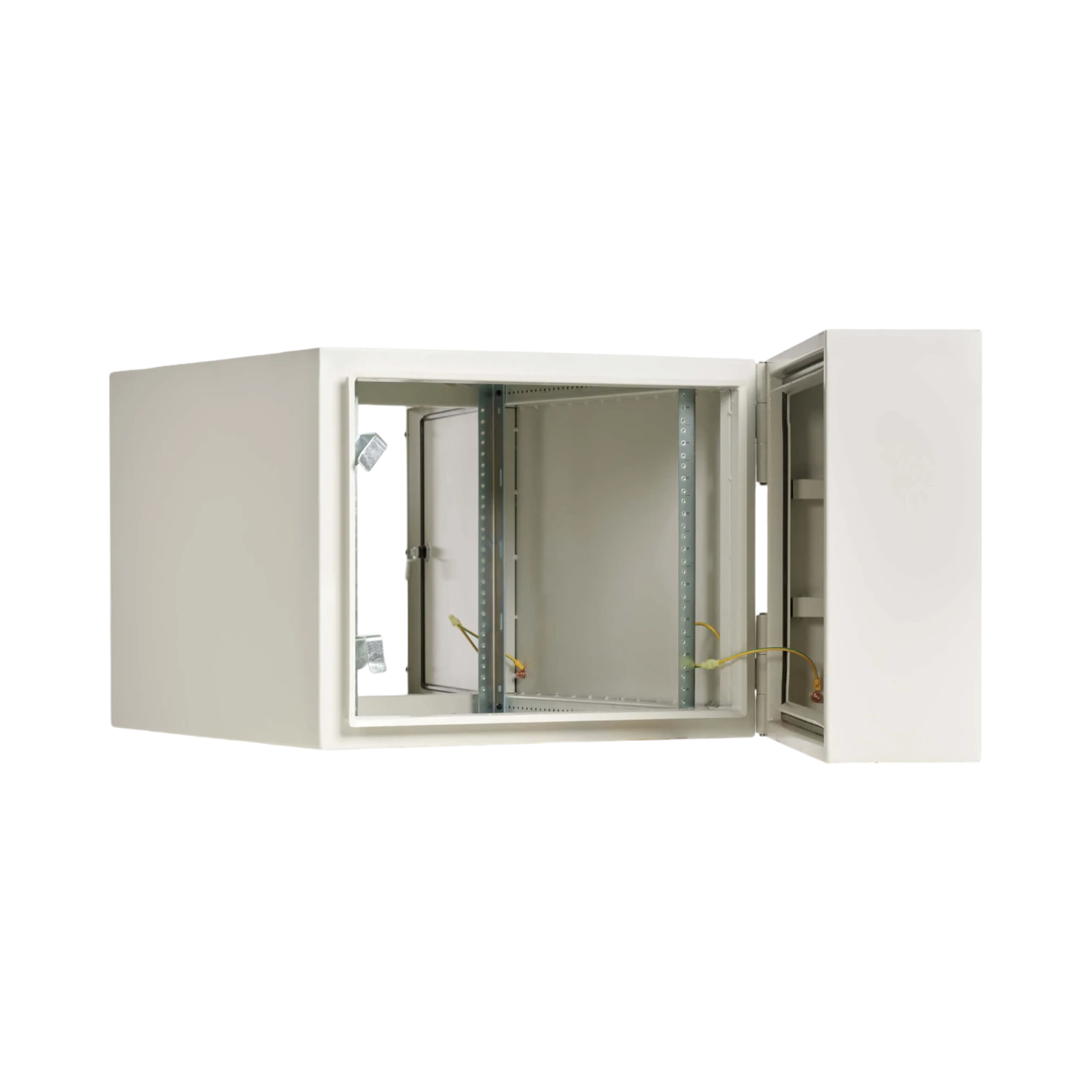 Tripp Lite SmartRack Industrial Enclosure with Lock, NEMA 4, Wall Mount, Metal Construction, Hinged Back, 32 in. Depth, 9U, Gray — Being Shipped