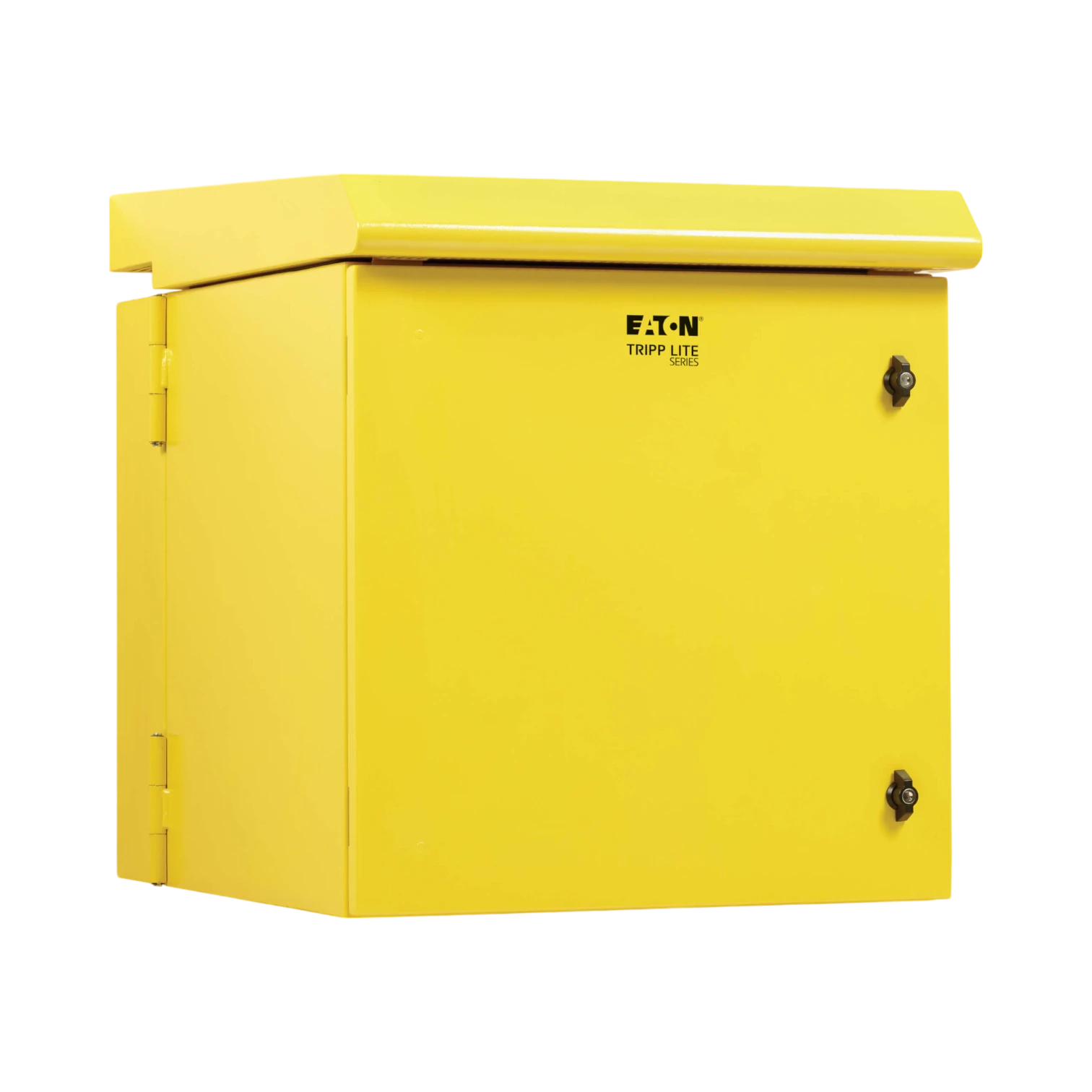 Tripp Lite SmartRack Industrial Enclosure, NEMA 3R, Wall Mount, Metal, Locking, Hinged Back, Fan With Thermal Switch, 28 in. Depth, 12U, Yellow — Being Shipped