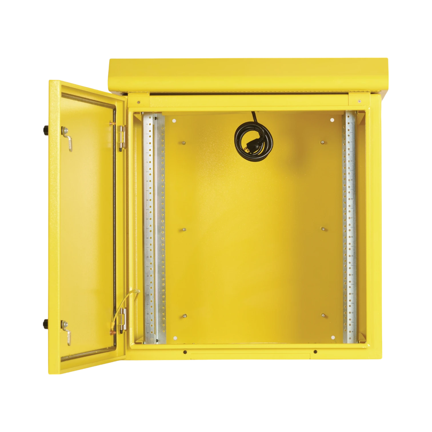 Tripp Lite SmartRack Industrial Enclosure, NEMA 3R, Wall Mount, Metal, Locking, Fan With Thermal Switch, 23 in. Depth, 12U, Yellow — Being Shipped