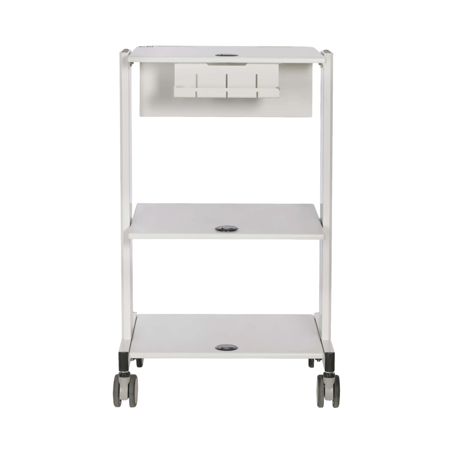 Tripp Lite Mobile Workstation with 2x Adjustable Shelves, 2x Metal Drawers, Locking Casters, TAA — Being Shipped