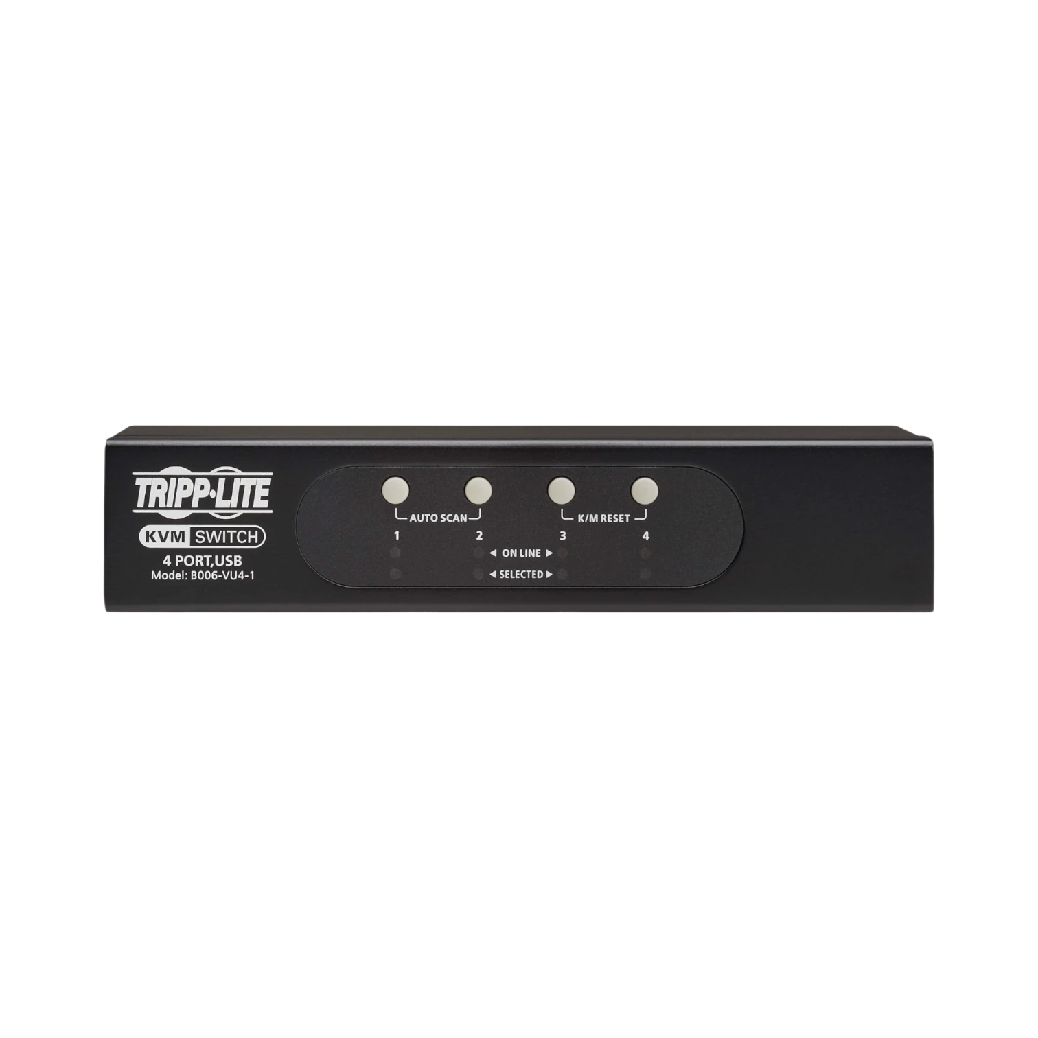 Tripp Lite 4-Port VGA KVM Switch for USB or PS/2 Keyboard/Mouse, TAA — Being Shipped