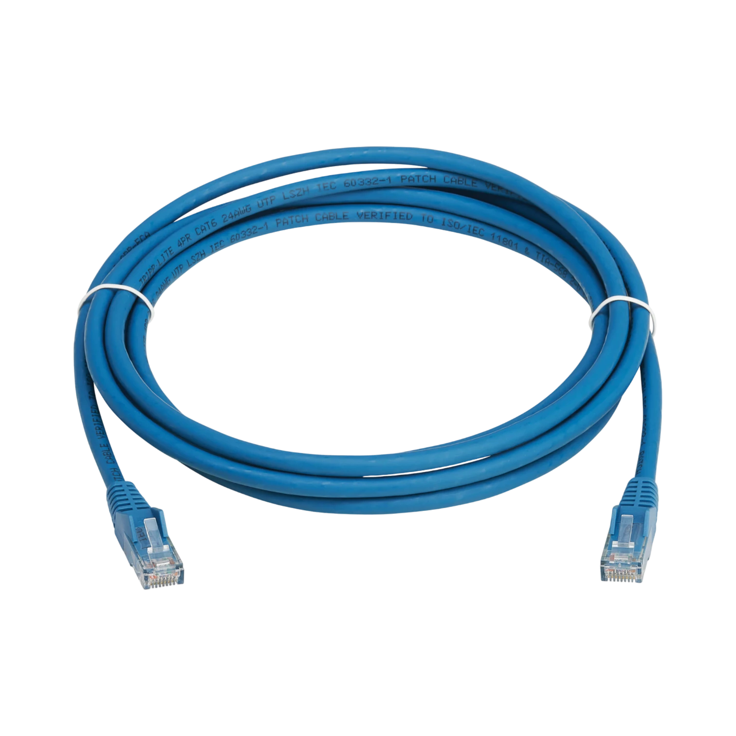 Tripp Lite Cat6 Gigabit Snagless Molded UTP Ethernet Cable (RJ45 M/M), PoE, LSZH, Blue, 3 m (9.8 ft.) — Being Shipped