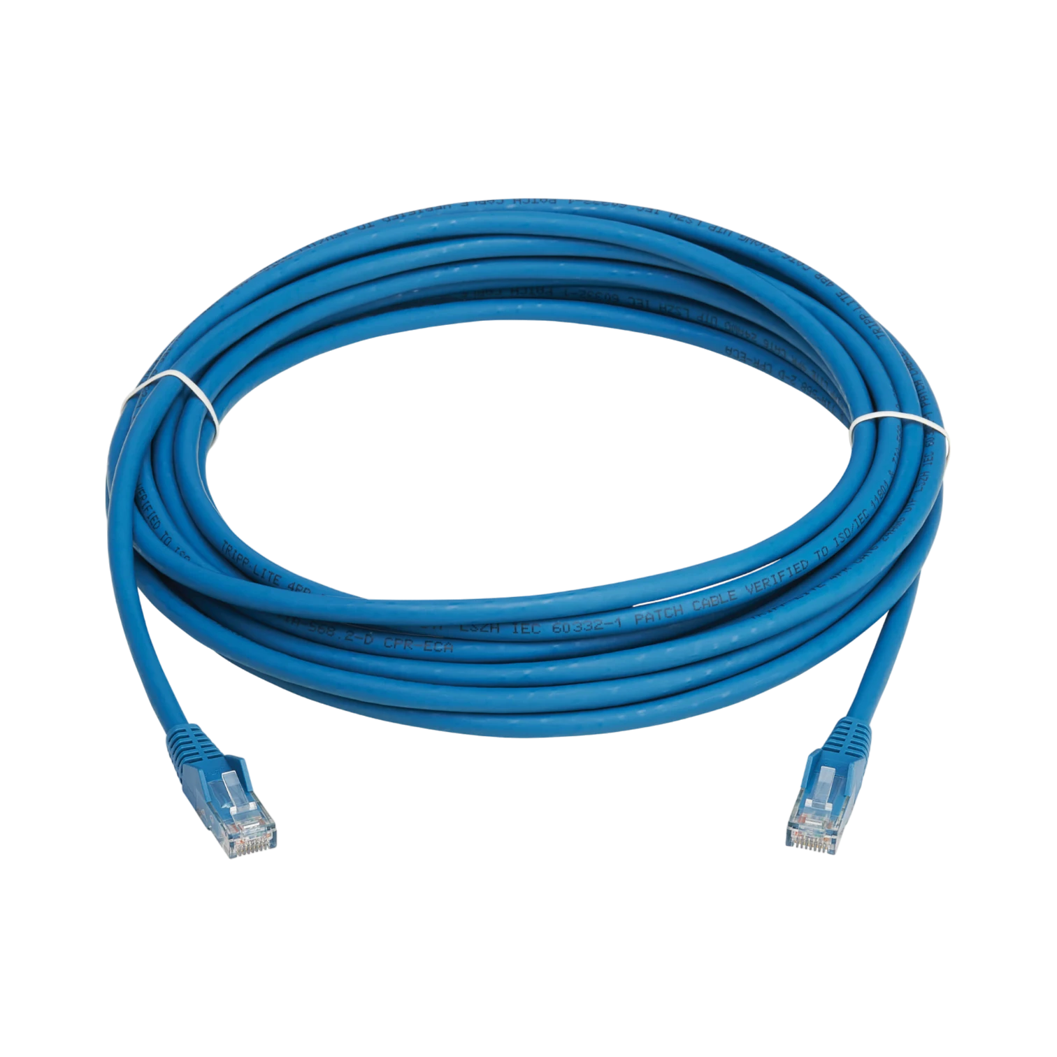 Tripp Lite Cat6 Gigabit Snagless Molded UTP Ethernet Cable (RJ45 M/M), PoE, LSZH, Blue, 5 m (16.4 ft.) — Being Shipped