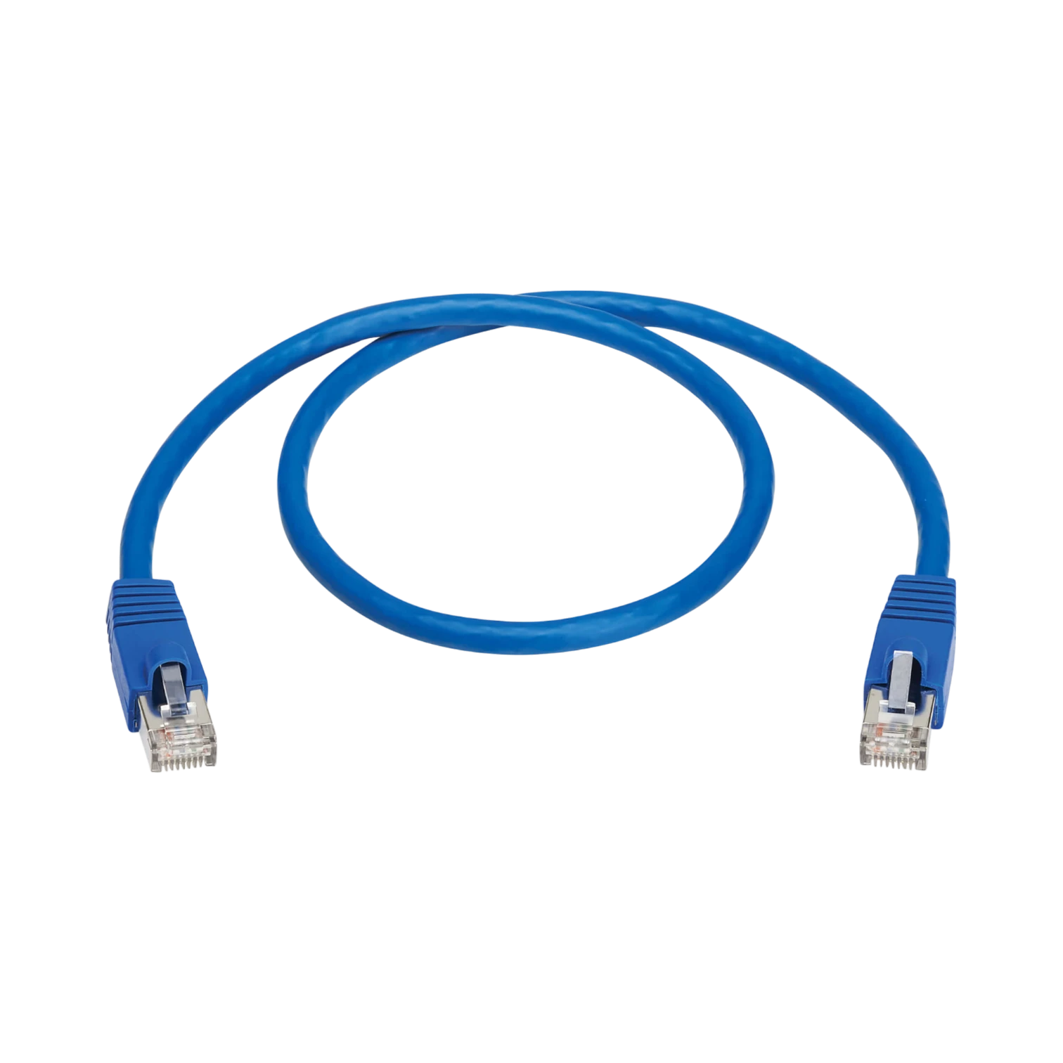 Tripp Lite Cat8 40G Snagless SSTP Ethernet Cable (RJ45 M/M), PoE, Blue, 2 ft. (0.6 m) — Being Shipped