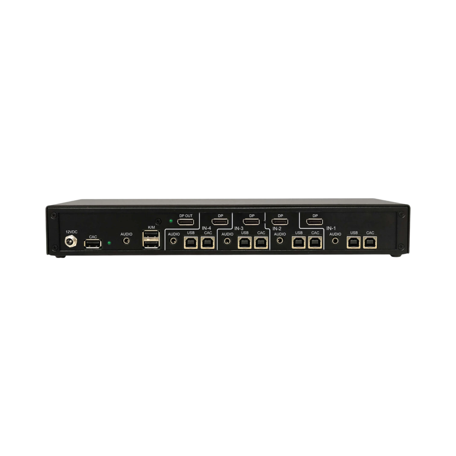 Tripp Lite Secure KVM Switch, 4-Port, Single Head, DisplayPort to DisplayPort, 4K, NIAP PP4.0, Audio, CAC, TAA — Being Shipped