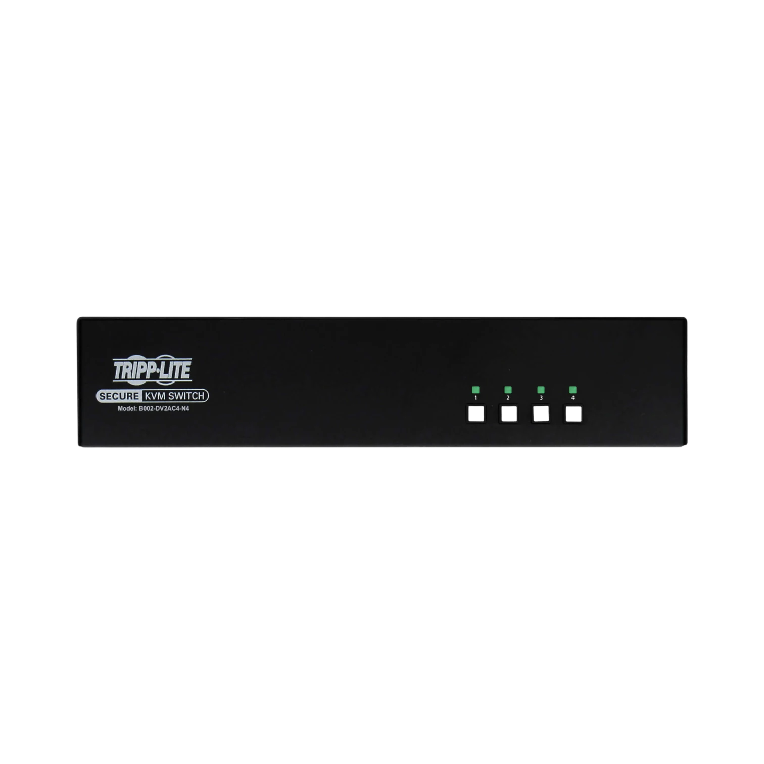 Tripp Lite Secure KVM Switch, 4-Port, Dual Head, DVI to DVI, NIAP PP4.0, Audio, CAC, TAA — Being Shipped