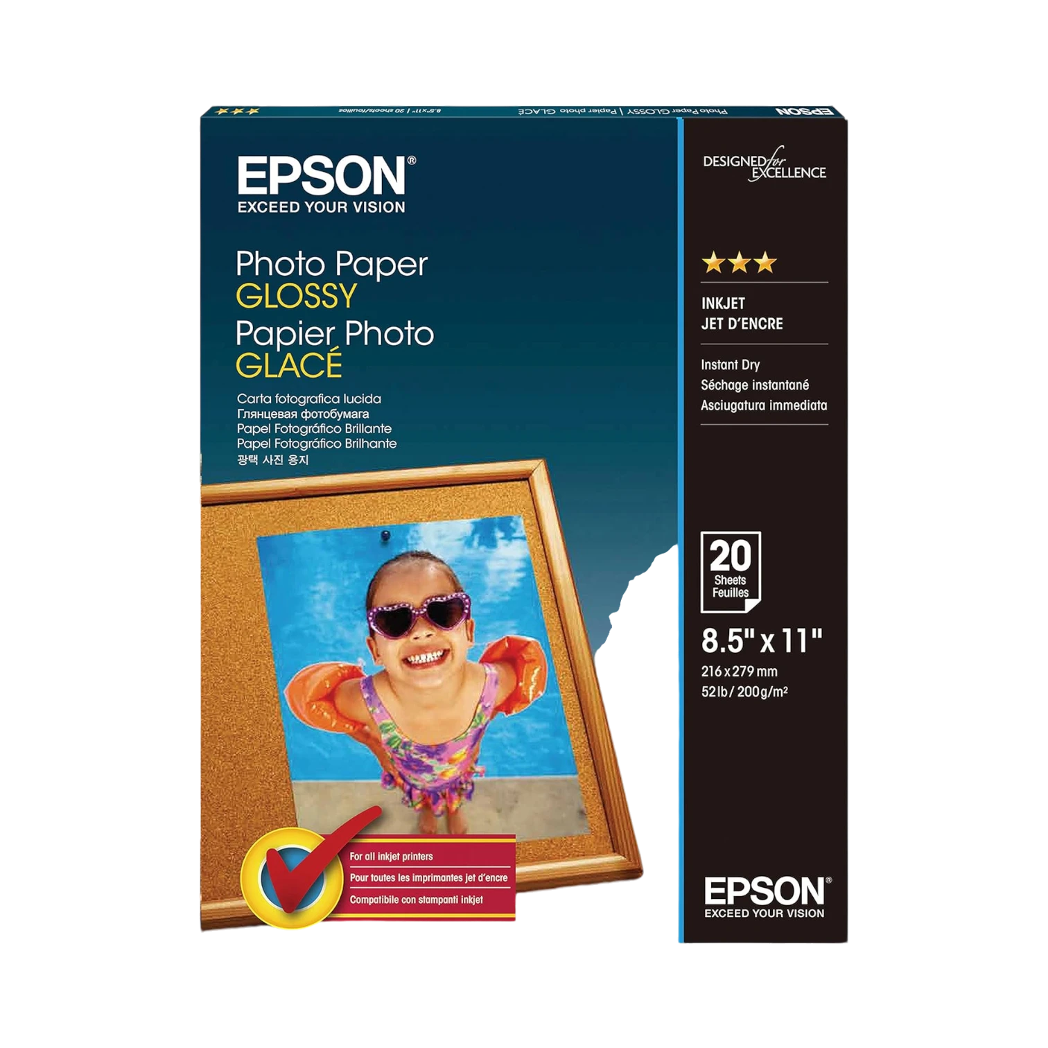 Epson Glossy Photo Paper (8.5x11", 20 Sheets) — Being Shipped