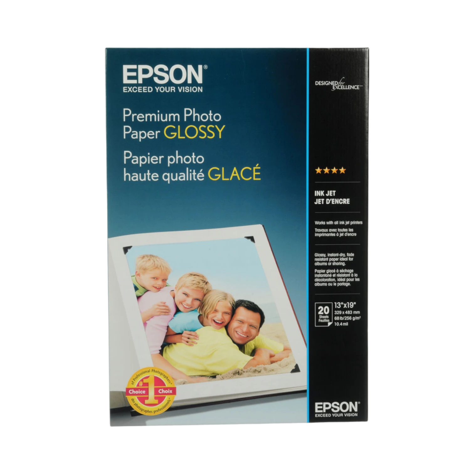 Epson Premium Photo Paper Glossy (13 x 19", 20 Sheets) — Being Shipped