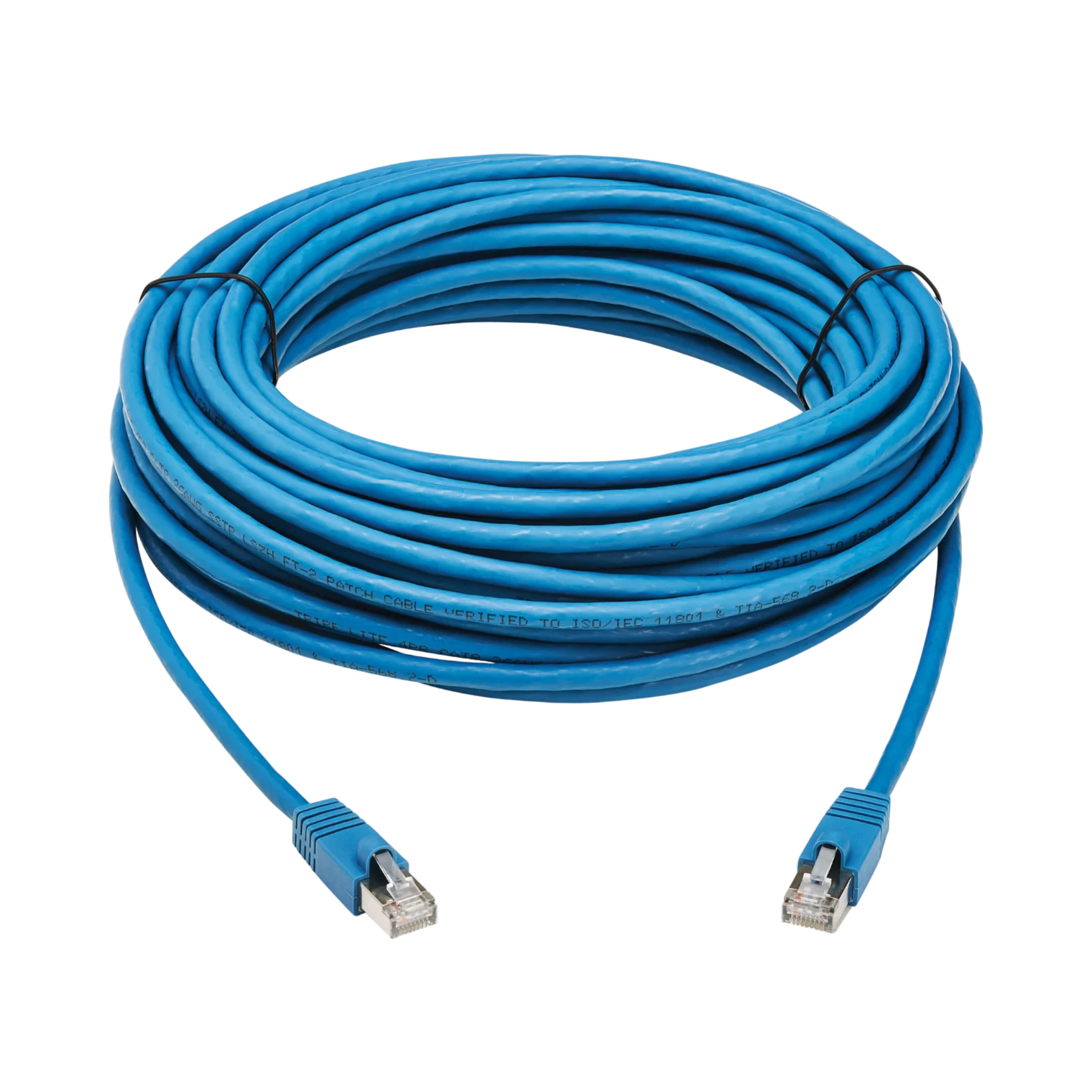 Tripp Lite Cat8 40G Snagless SSTP Ethernet Cable (RJ45 M/M), PoE, LSZH, Blue, 15 m (49.2 ft.) — Being Shipped