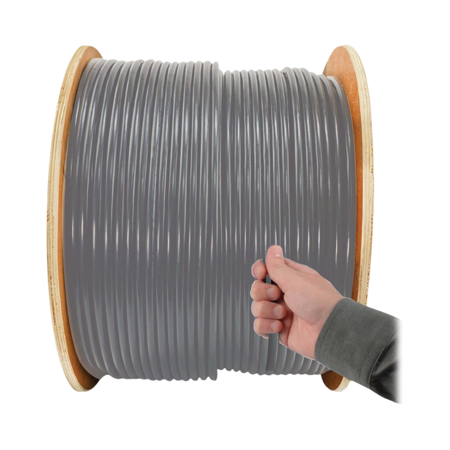 Tripp Lite Cat5e 350 MHz Stranded-Core (UTP) PVC Bulk Ethernet Cable, Gray, 1000 ft. (304.8 m), TAA — Being Shipped