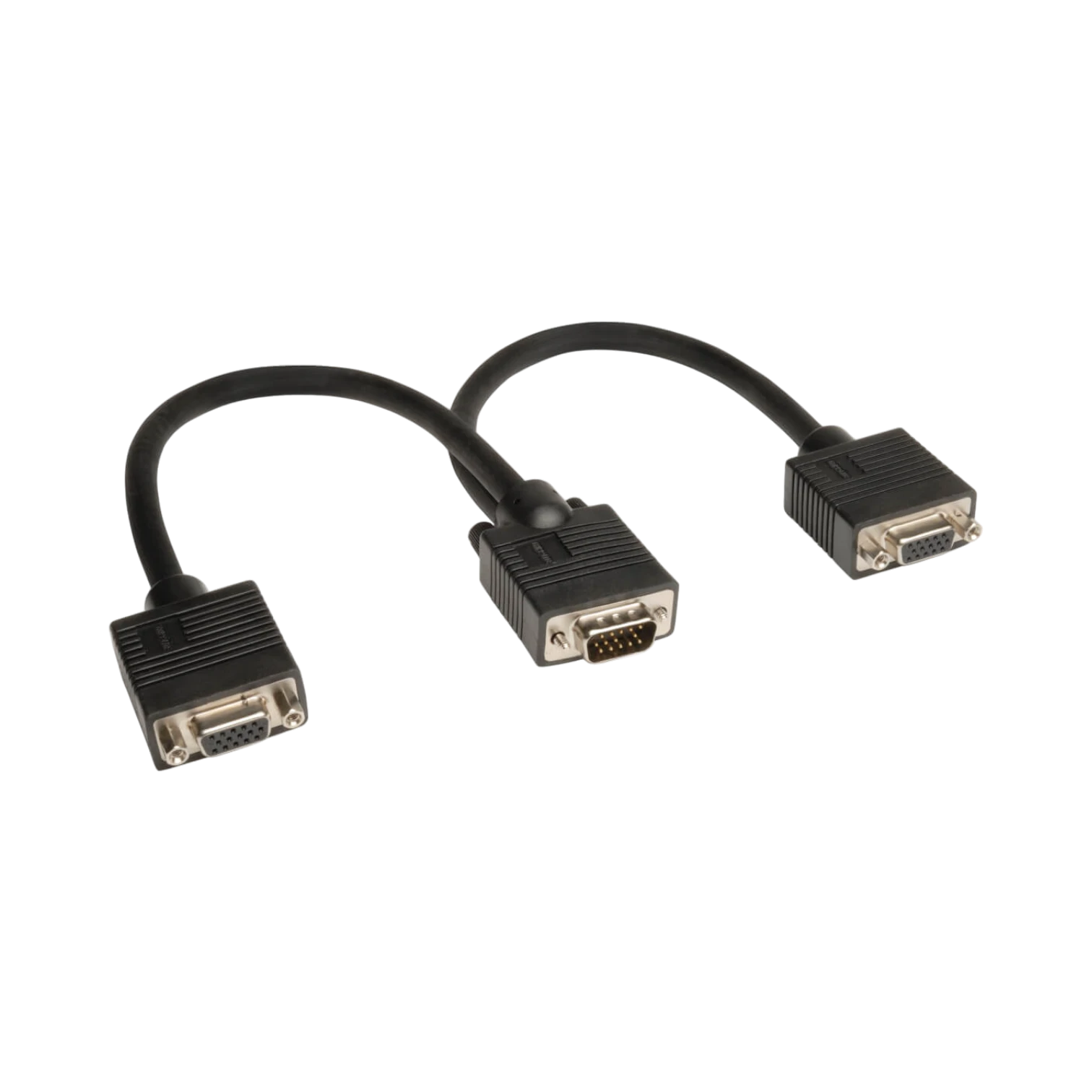 Tripp Lite VGA Monitor Y Splitter Cable (HD15 M/2xF), 1 ft. (0.31 m) — Being Shipped