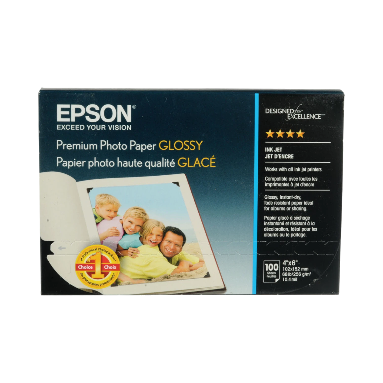 Epson Premium Photo Paper Glossy (4 x 6", 100 Sheets) — Being Shipped