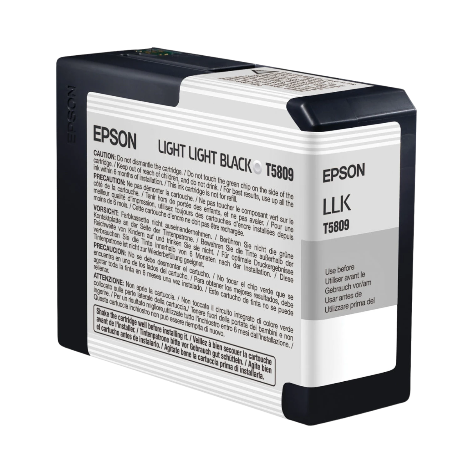 Epson UltraChrome K3 Light Light Black Ink Cartridge (80 ml) — Being Shipped