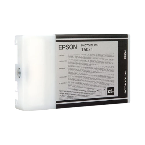 Epson T603100 Photo Black UltraChrome K3 Ink Cartridge (220 ml) — Being Shipped