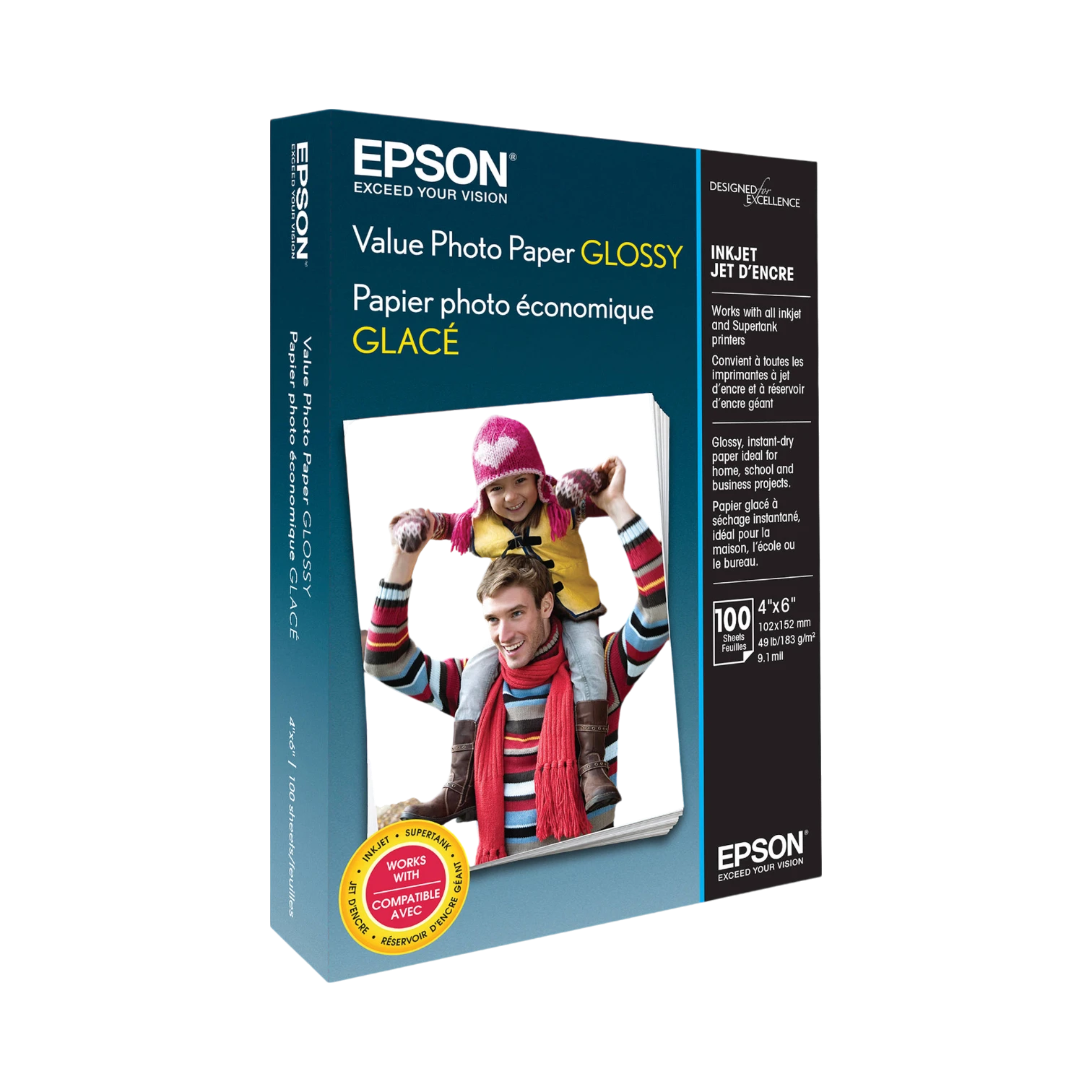 Epson Value Photo Paper Glossy (4 x 6", 100 Sheets) — Being Shipped