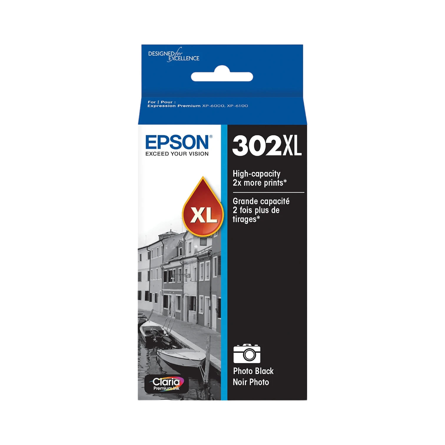 Epson 302XL Photo Black High Yield Ink Cartridge for XP Series — Being Shipped