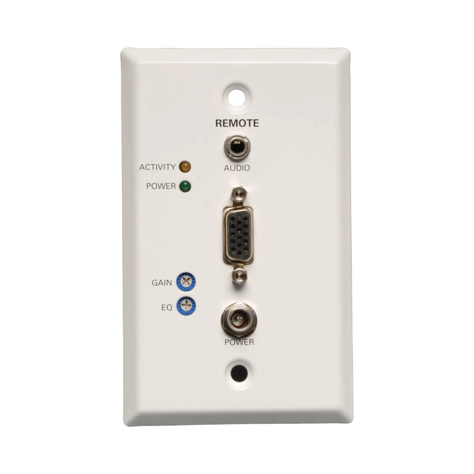 Tripp Lite VGA over Cat5/6 Extender, Wall Plate Receiver for Video/Audio, Up to 1000 ft. (305 m), TAA — Being Shipped