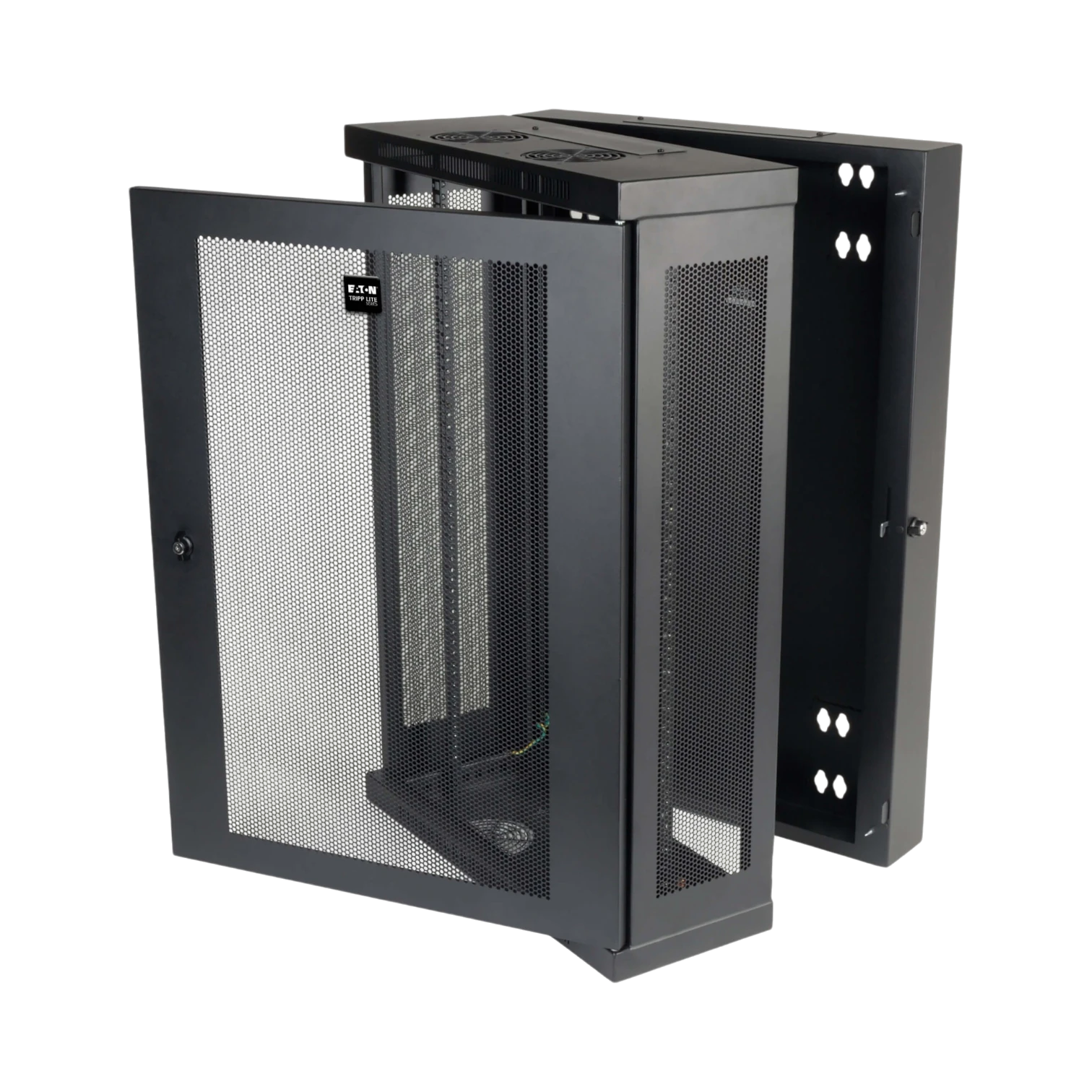 Tripp Lite SmartRack 18U Low-Profile Patch-Depth Wall-Mount Half-Height Rack Enclosure, Hinged Back — Being Shipped