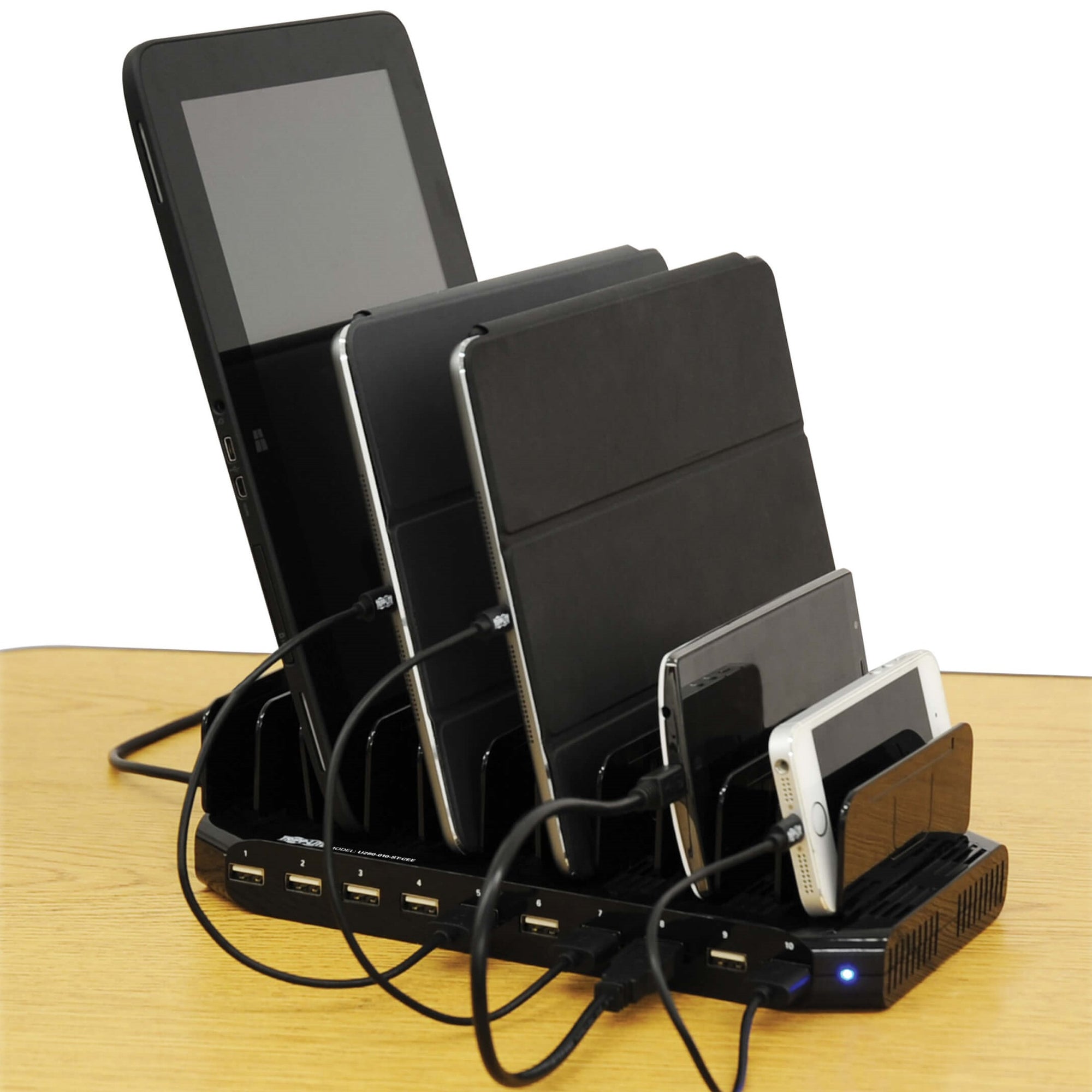 Tripp Lite 10-Port USB Charging Station with Adjustable Storage — Being Shipped