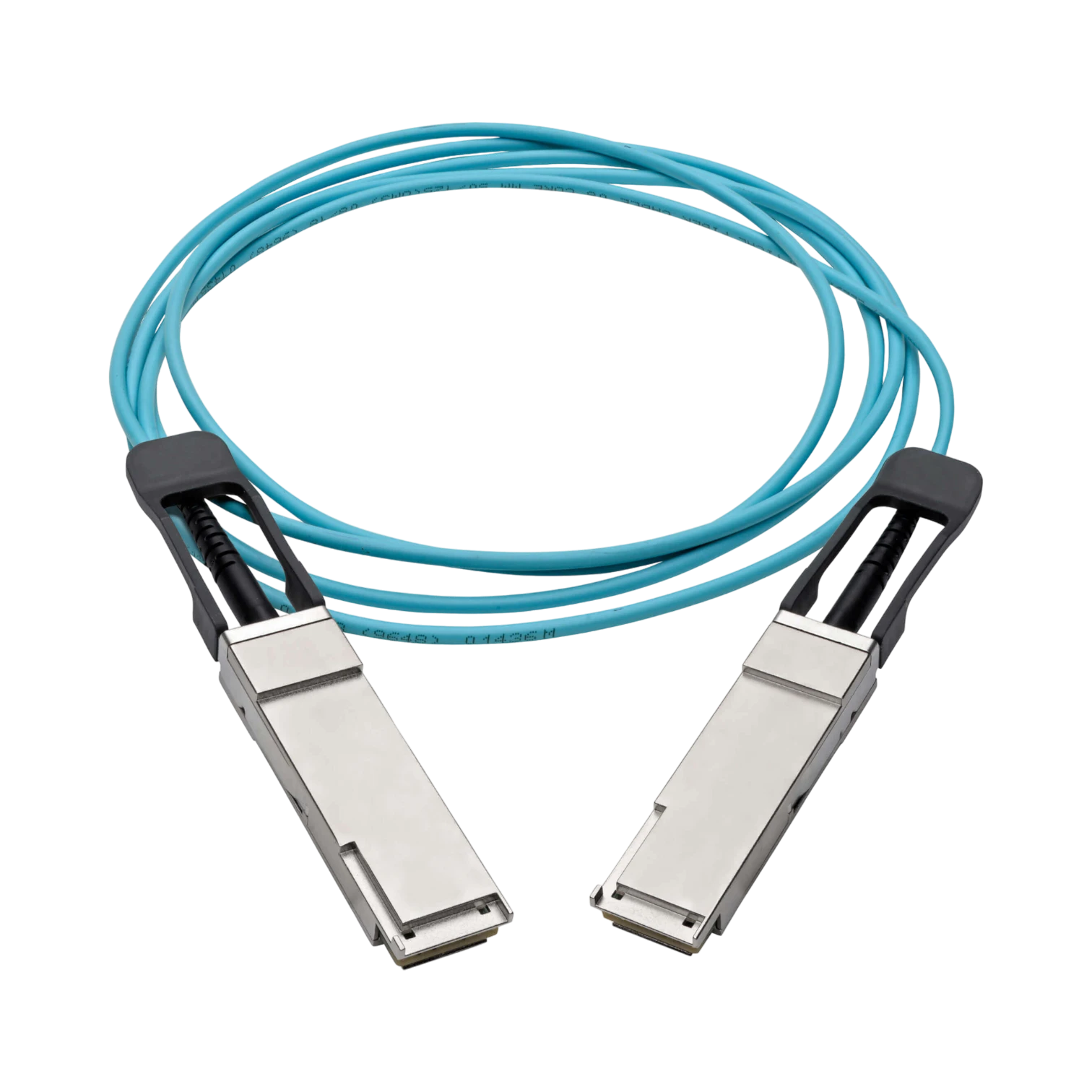 Tripp Lite QSFP+ to QSFP+ Active Optical Cable, 40Gb, AOC, M/M, Aqua, 1M (3.28 ft.) — Being Shipped