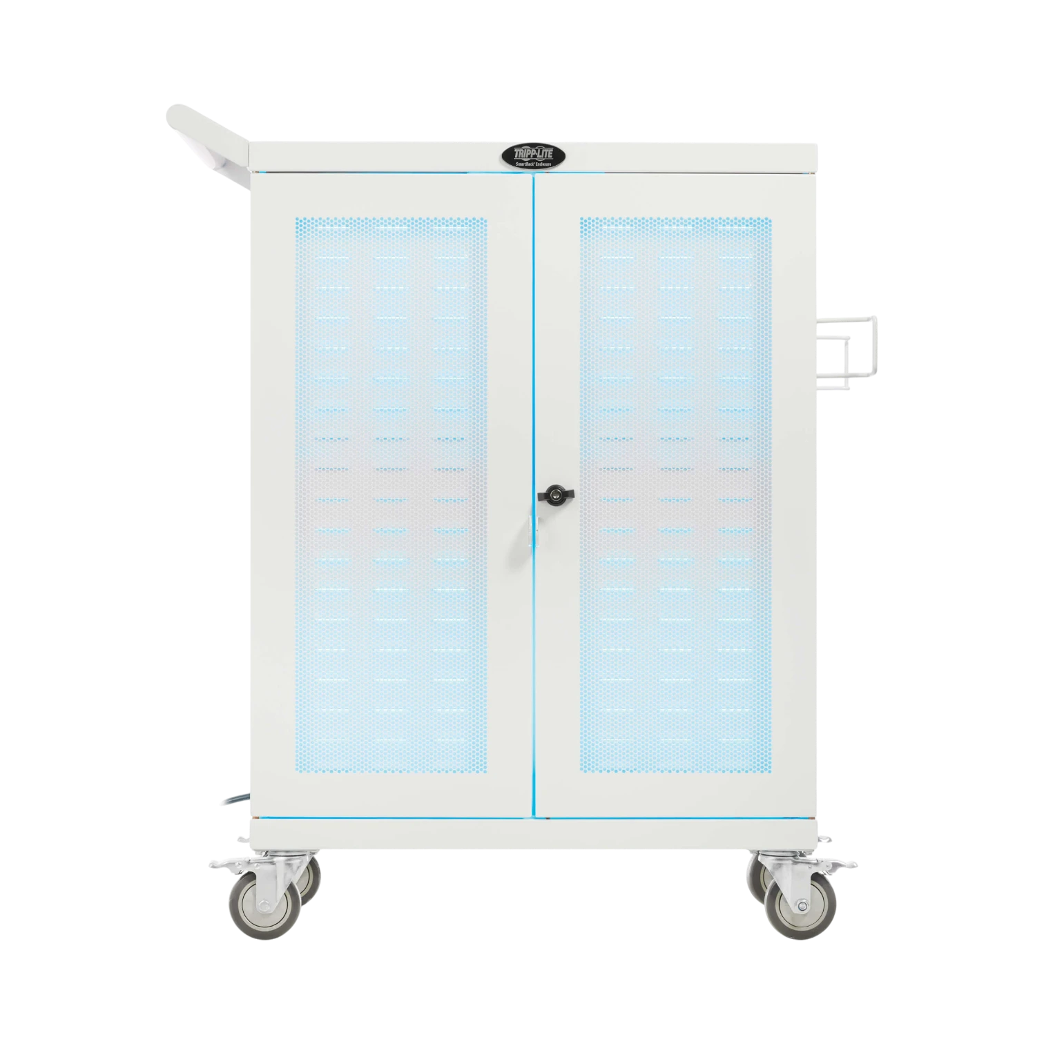 Tripp Lite Safe-IT Multi-Device UV Charging Cart, Hospital-Grade, 32 AC Outlets, White — Being Shipped