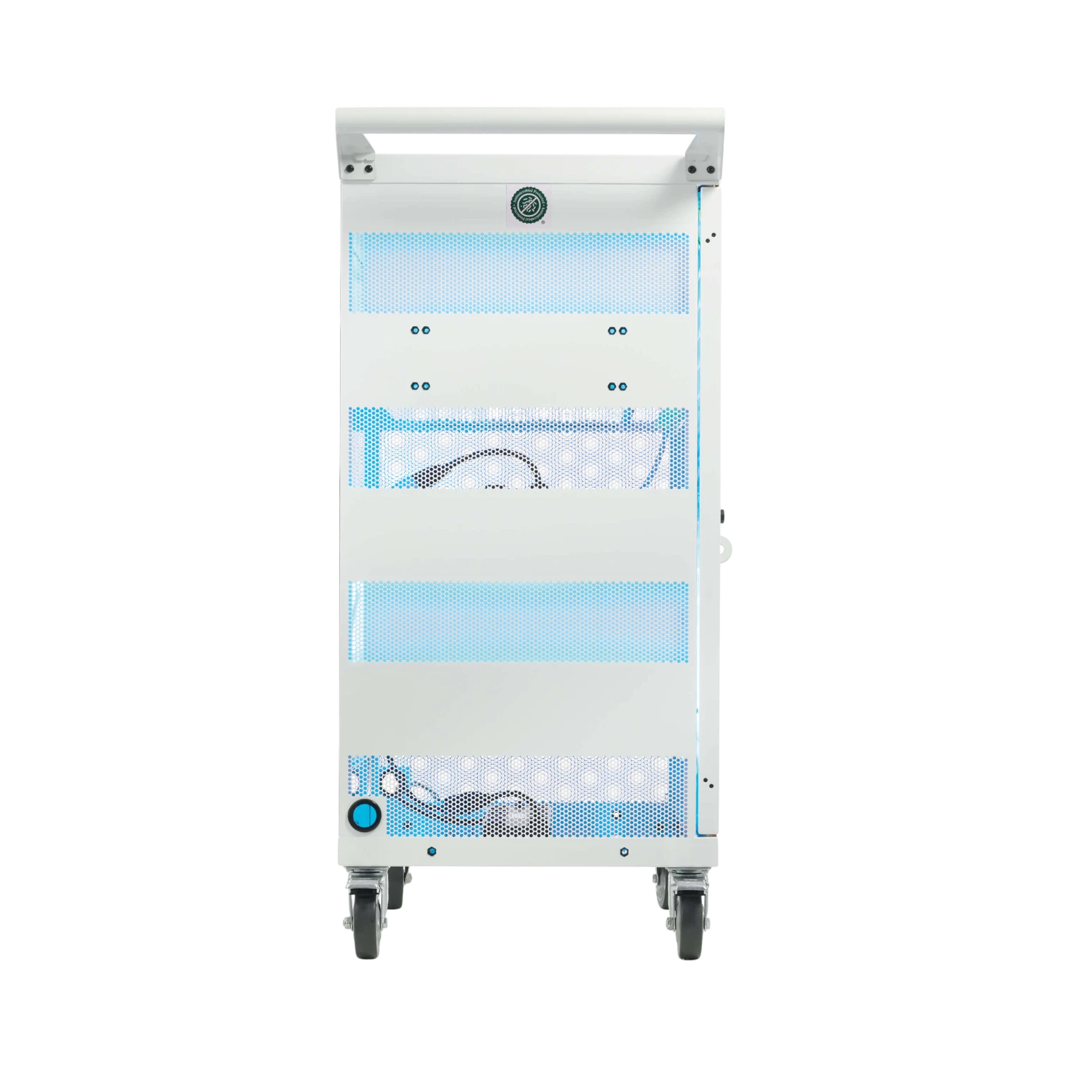 Tripp Lite Safe-IT Multi-Device UV Charging Cart, Hospital-Grade, 32 AC Outlets, White — Being Shipped