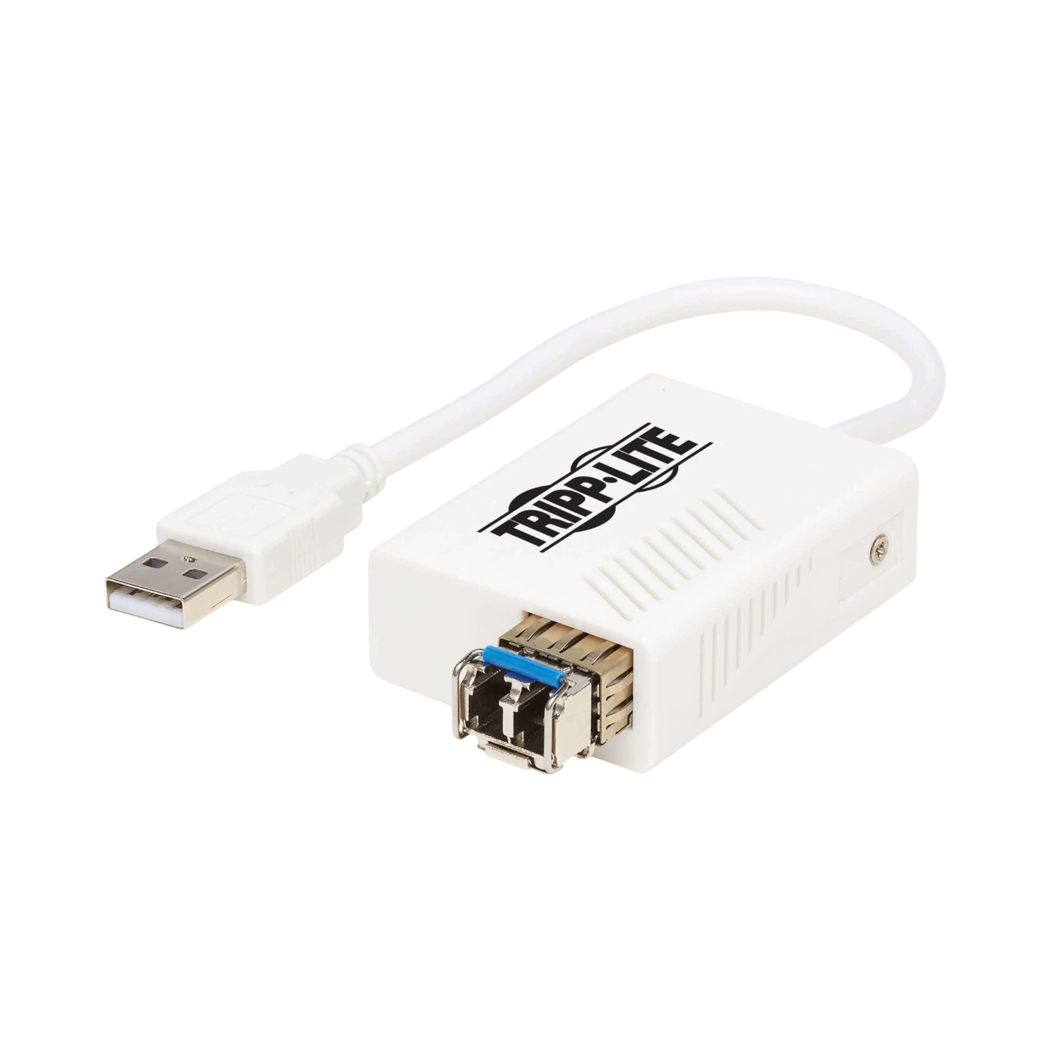 Tripp Lite USB 2.0 Ethernet NIC Adapter, 10/100 Mbps, 100Base-FX, LC, Multimode Fiber, White — Being Shipped