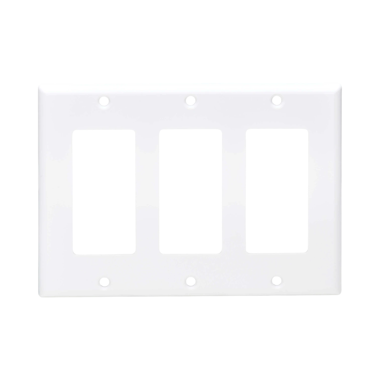 Tripp Lite Triple-Gang Faceplate, Decora Style, Vertical, White, TAA — Being Shipped