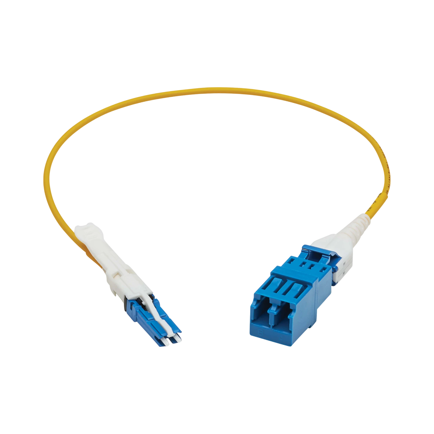 Tripp Lite 400G Duplex Singlemode 9/125 OS2 Fiber Optic Cable Adapter (CS-UPC/LC-UPC), M/F, Round LSZH Jacket, Yellow, 1 ft. — Being Shipped