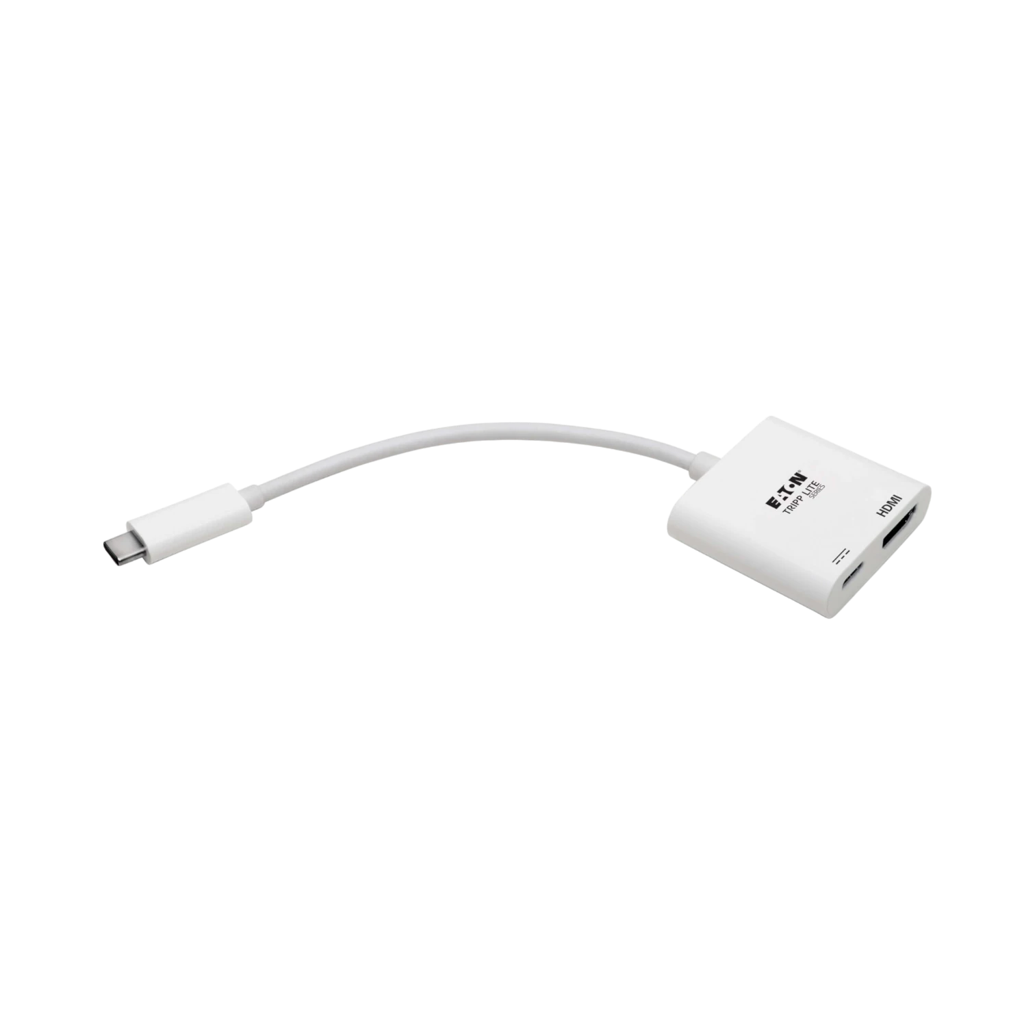 Tripp Lite USB-C to HDMI Adapter (M/F), 4K 60 Hz, 60W PD Charging, HDCP 2.2, White — Being Shipped