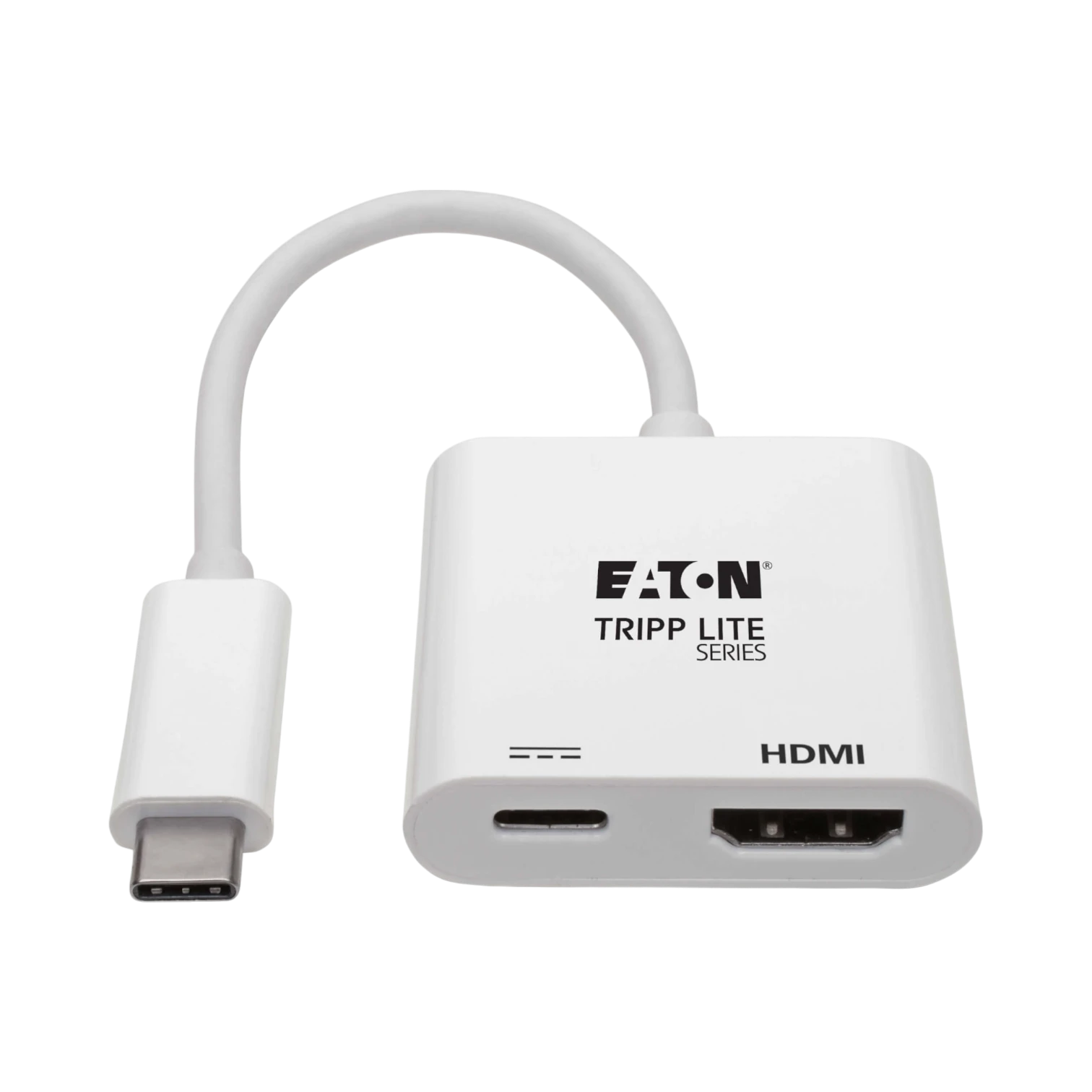 Tripp Lite USB-C to HDMI Adapter (M/F), 4K 60 Hz, 60W PD Charging, HDCP 2.2, White — Being Shipped