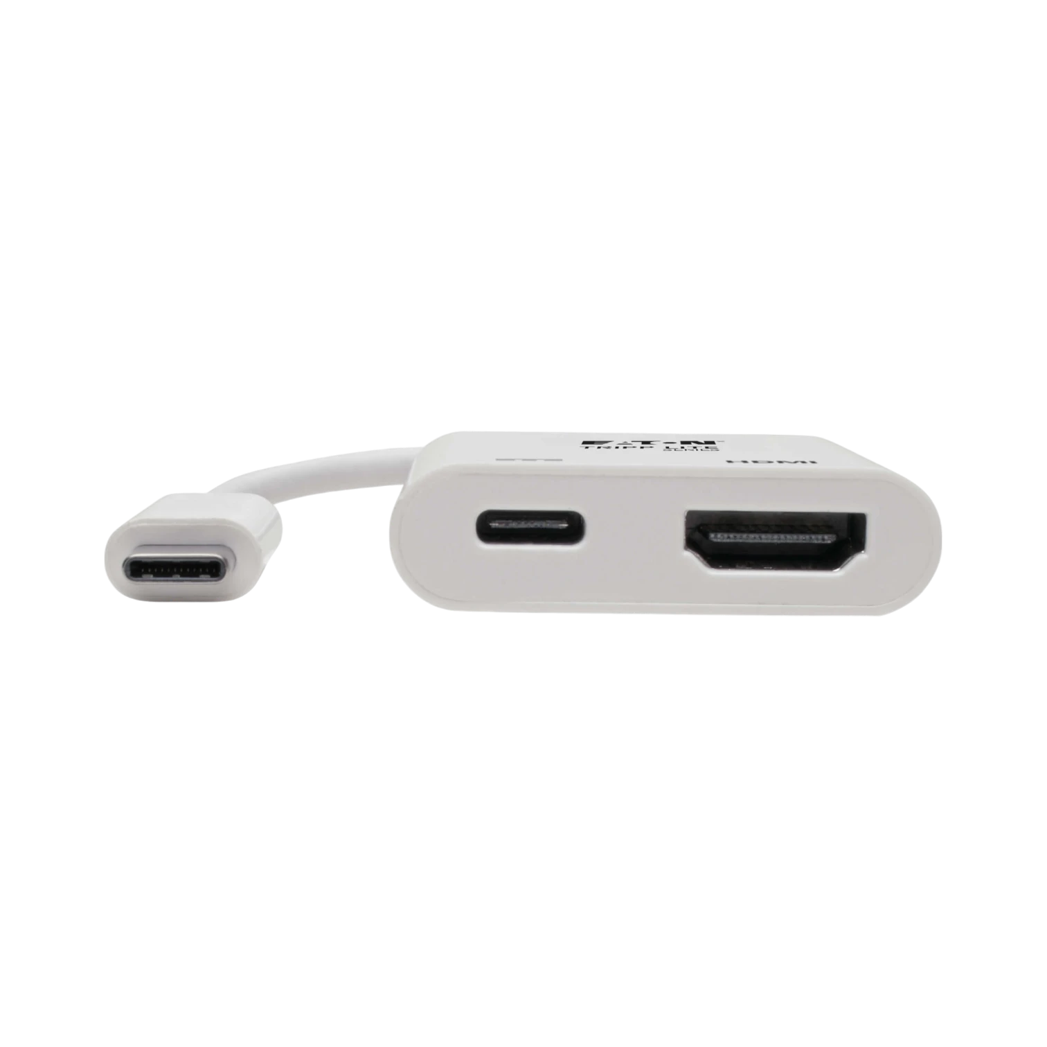 Tripp Lite USB-C to HDMI Adapter (M/F), 4K 60 Hz, 60W PD Charging, HDCP 2.2, White — Being Shipped