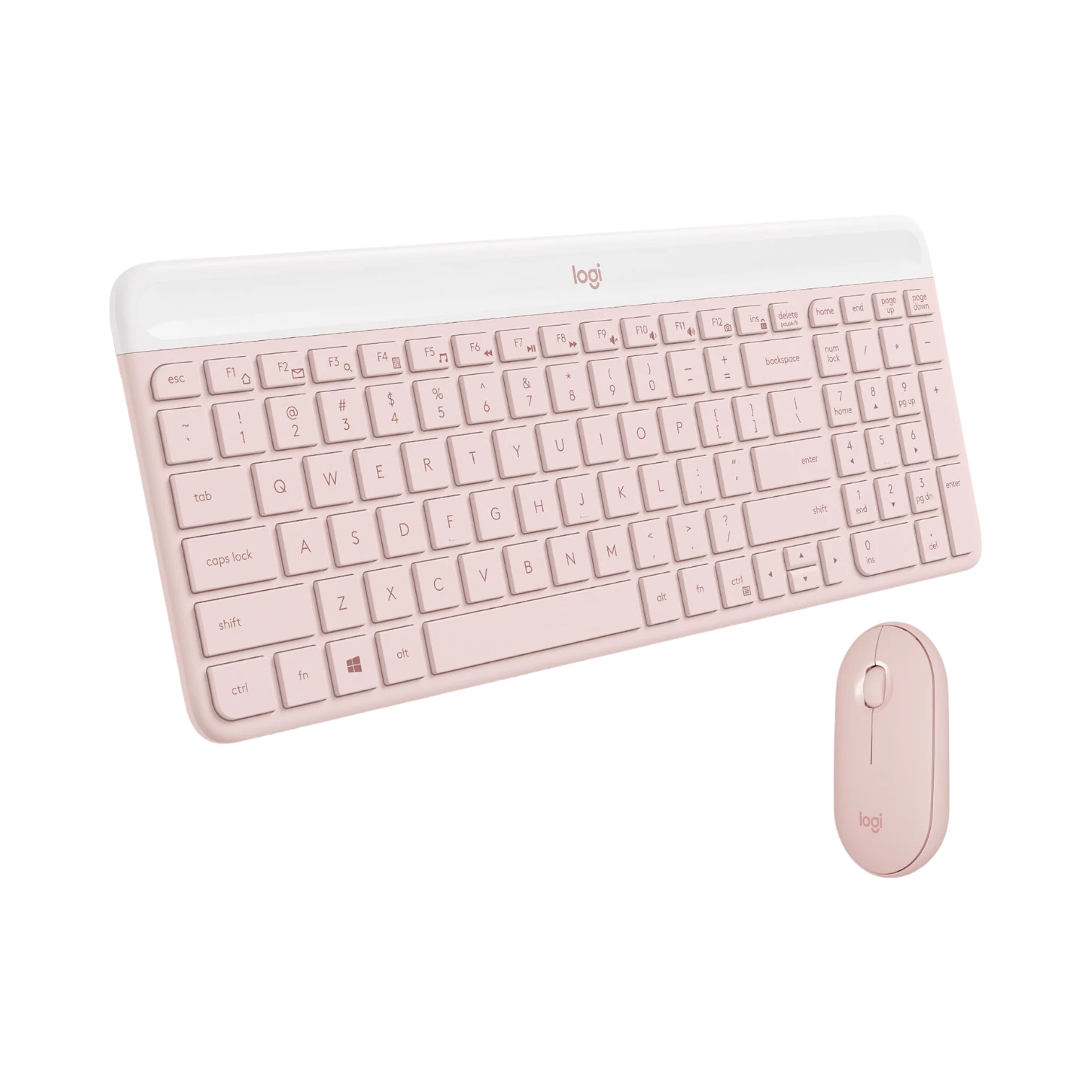 Logitech MK470 Slim Wireless Keyboard & Mouse Combo (Rose) — Being Shipped