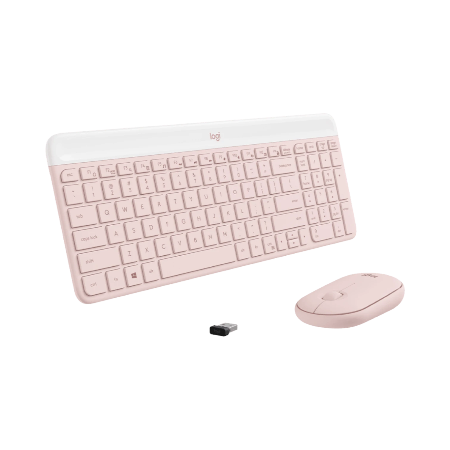 Logitech MK470 Slim Wireless Keyboard & Mouse Combo (Rose) — Being Shipped