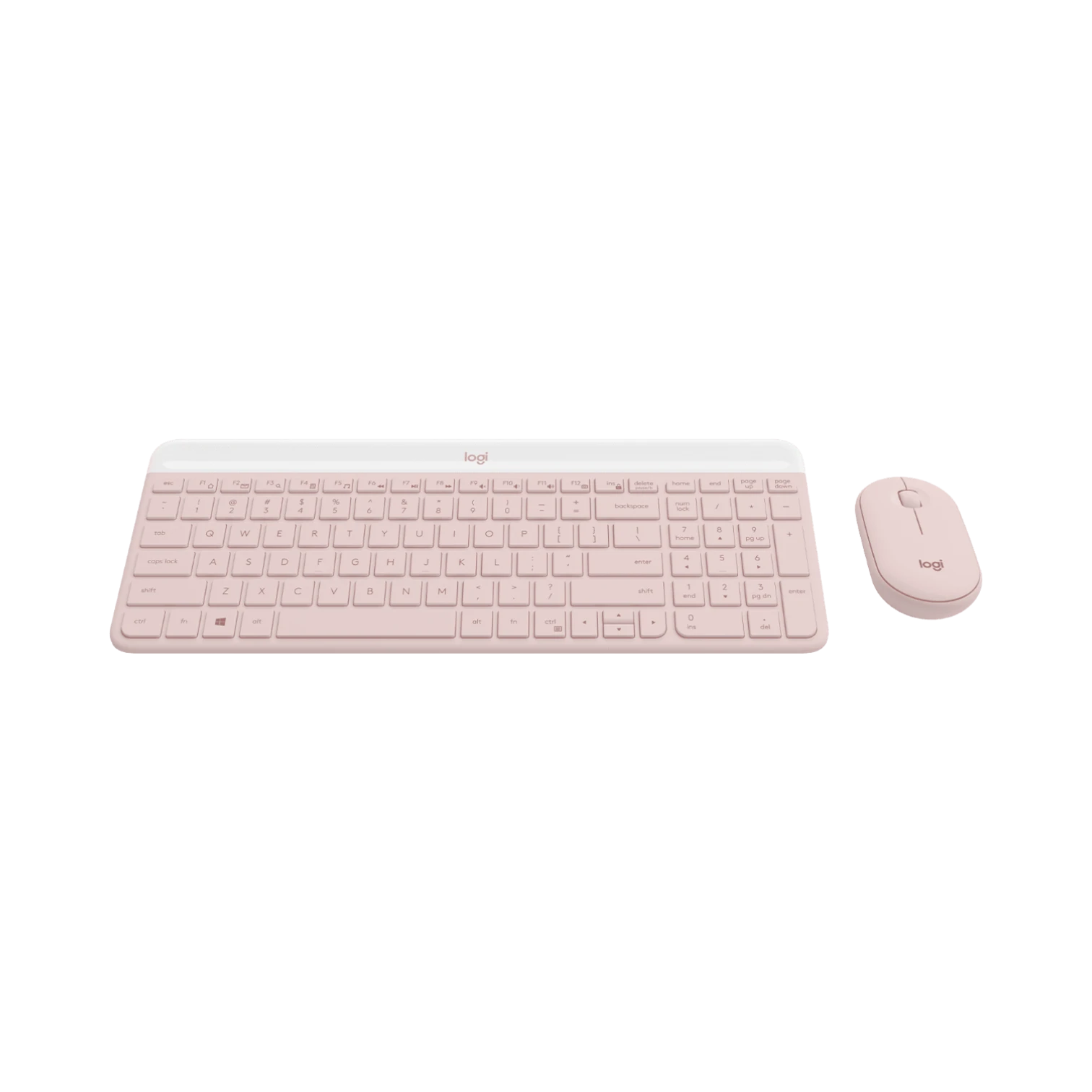 Logitech MK470 Slim Wireless Keyboard & Mouse Combo (Rose) — Being Shipped