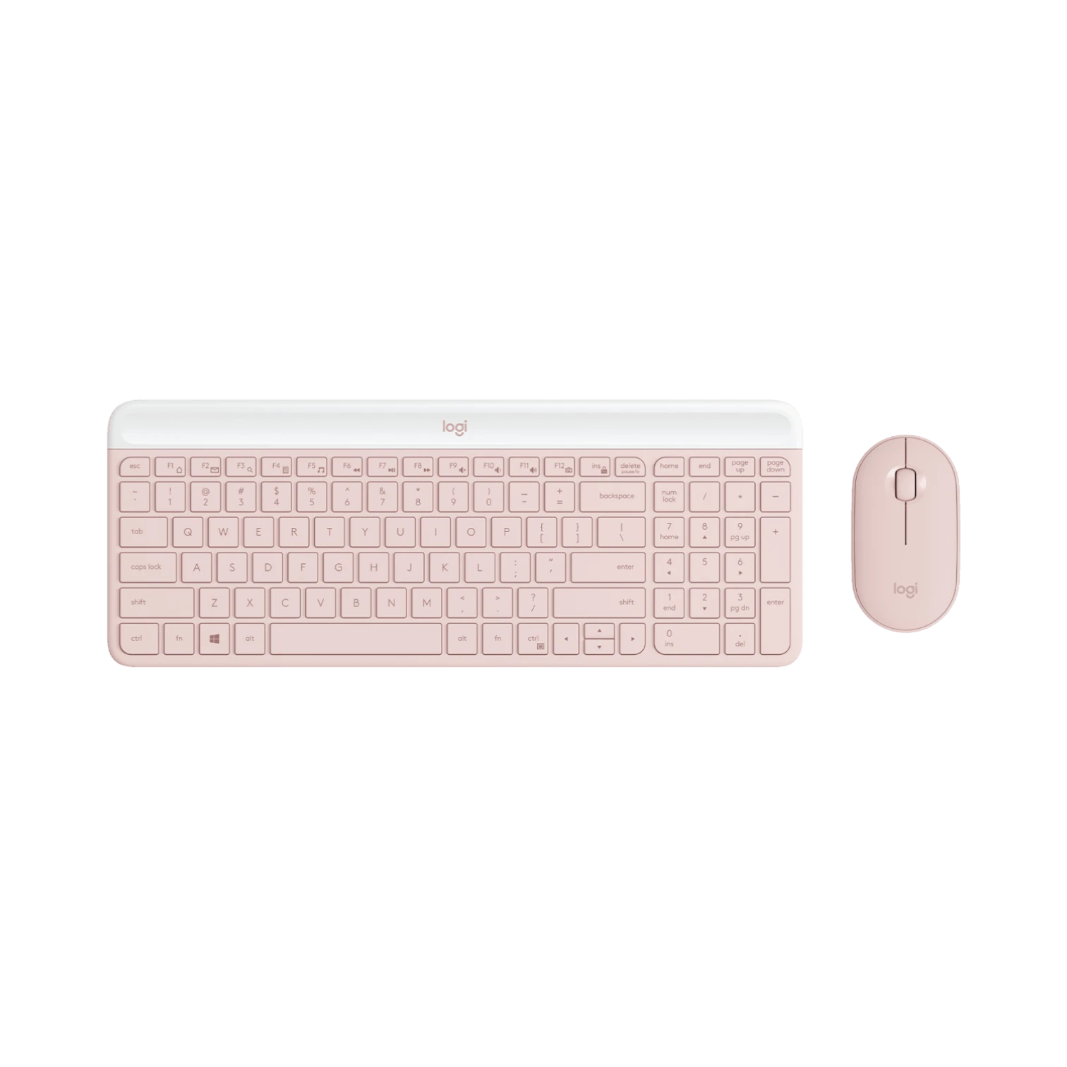 Logitech MK470 Slim Wireless Keyboard & Mouse Combo (Rose) — Being Shipped