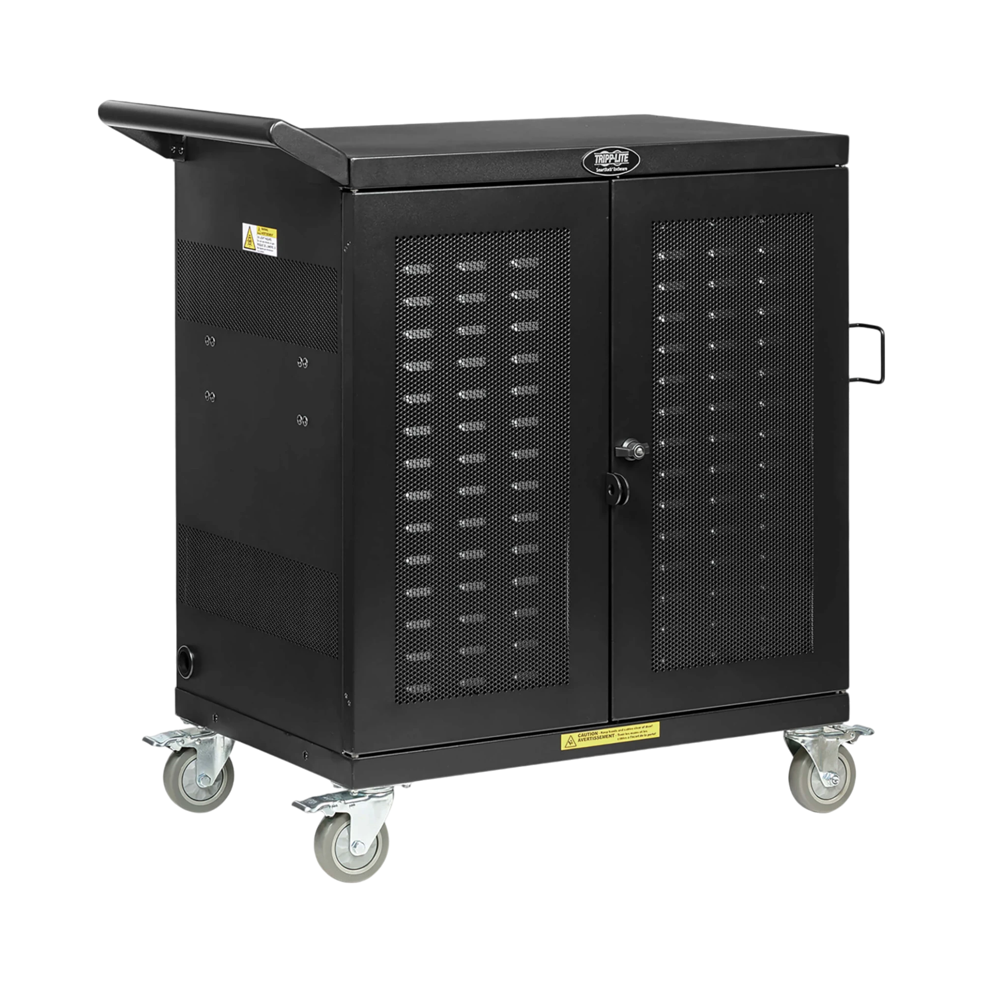 Tripp Lite Safe-IT UV Locking Storage Cart for Mobile Devices and AV Equipment, Black — Being Shipped