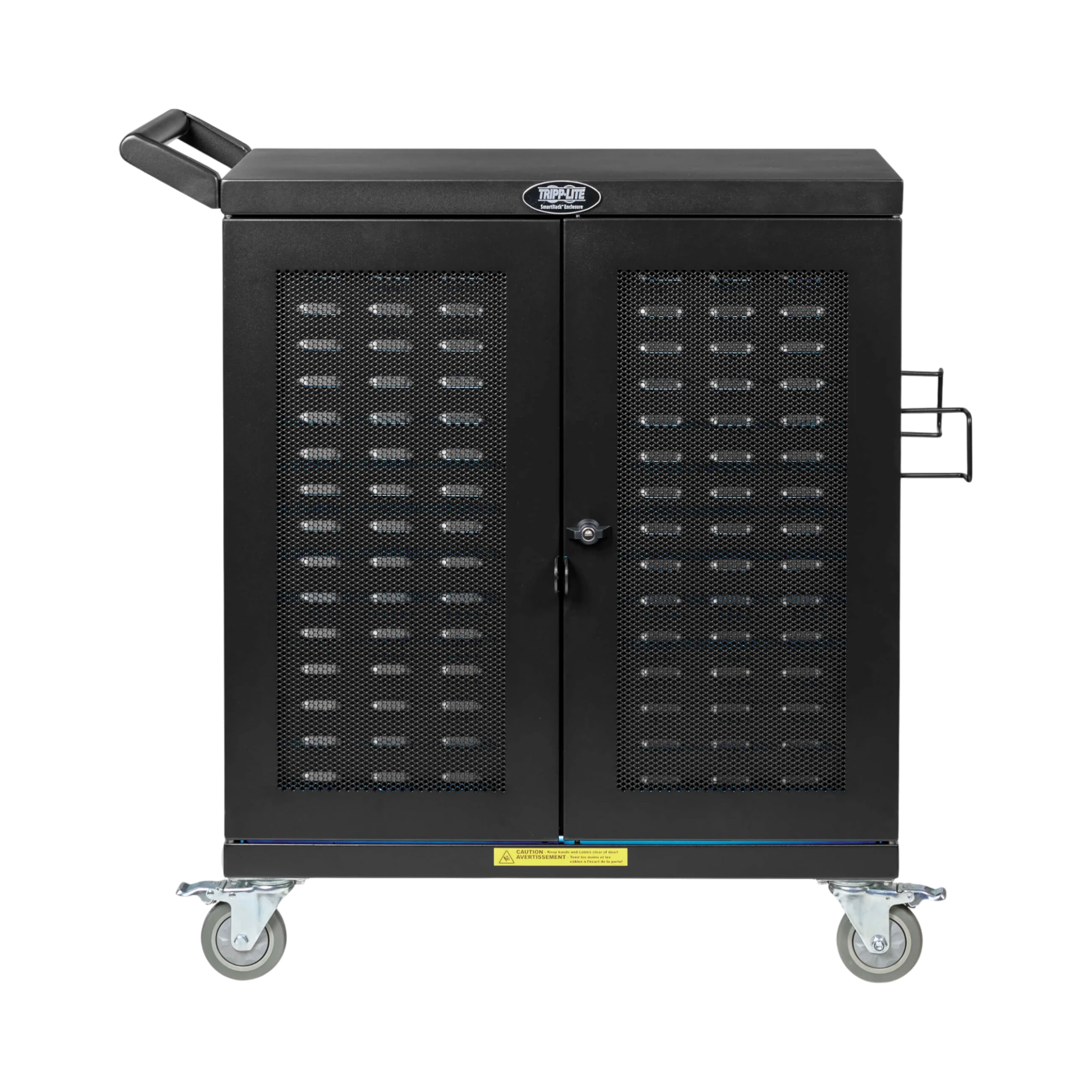 Tripp Lite Safe-IT UV Locking Storage Cart for Mobile Devices and AV Equipment, Black — Being Shipped