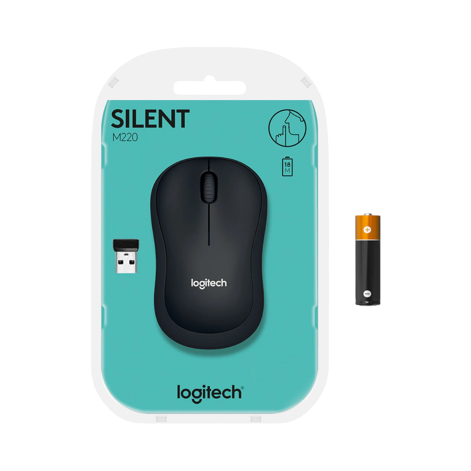 Logitech M220 SILENT Wireless Mouse (Black) — Being Shipped