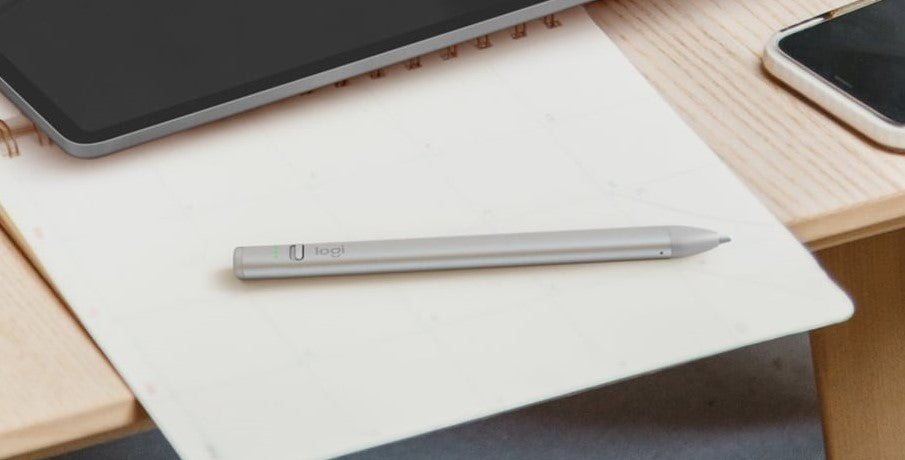 Logitech Crayon Digital Pencil for iPads with USB-C Port (Silver) — Being Shipped