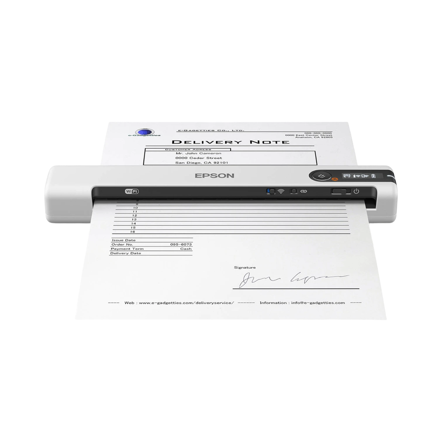 Epson DS-80W Wireless Portable Document Scanner — Being Shipped