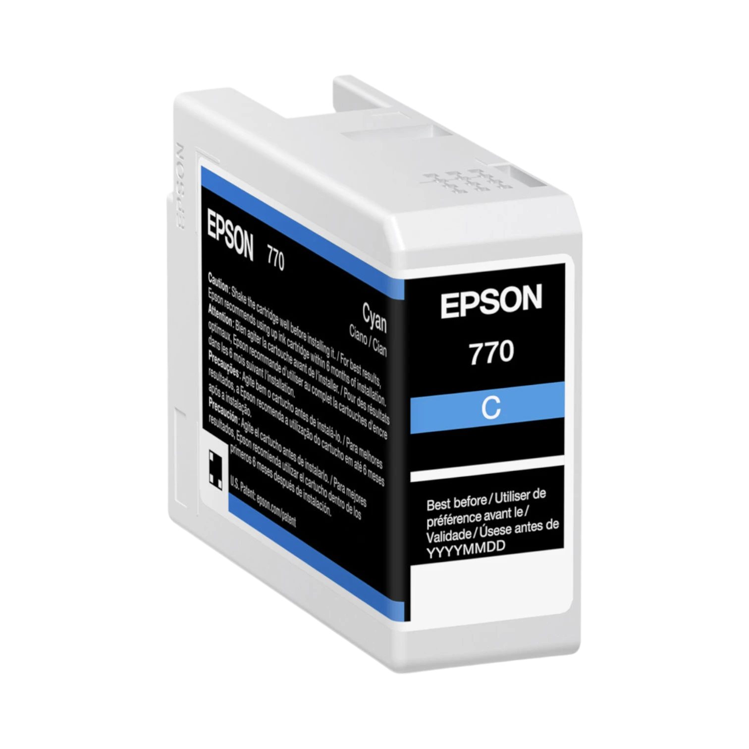 Epson 770 UltraChrome PRO10 Cyan Ink Cartridge (25mL) — Being Shipped