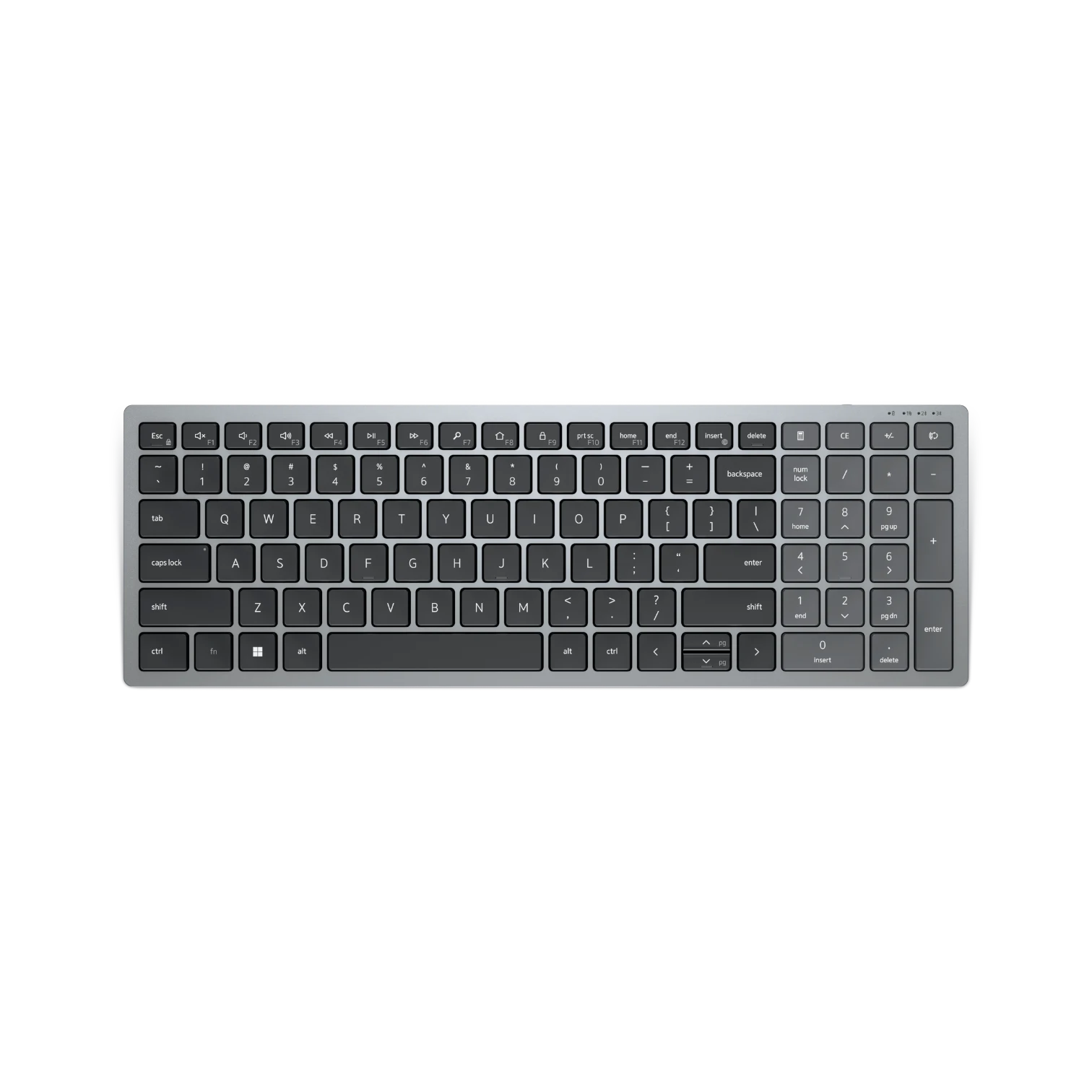 Dell KB740 Compact Multi-Device Wireless Keyboard (Gray) — Being Shipped